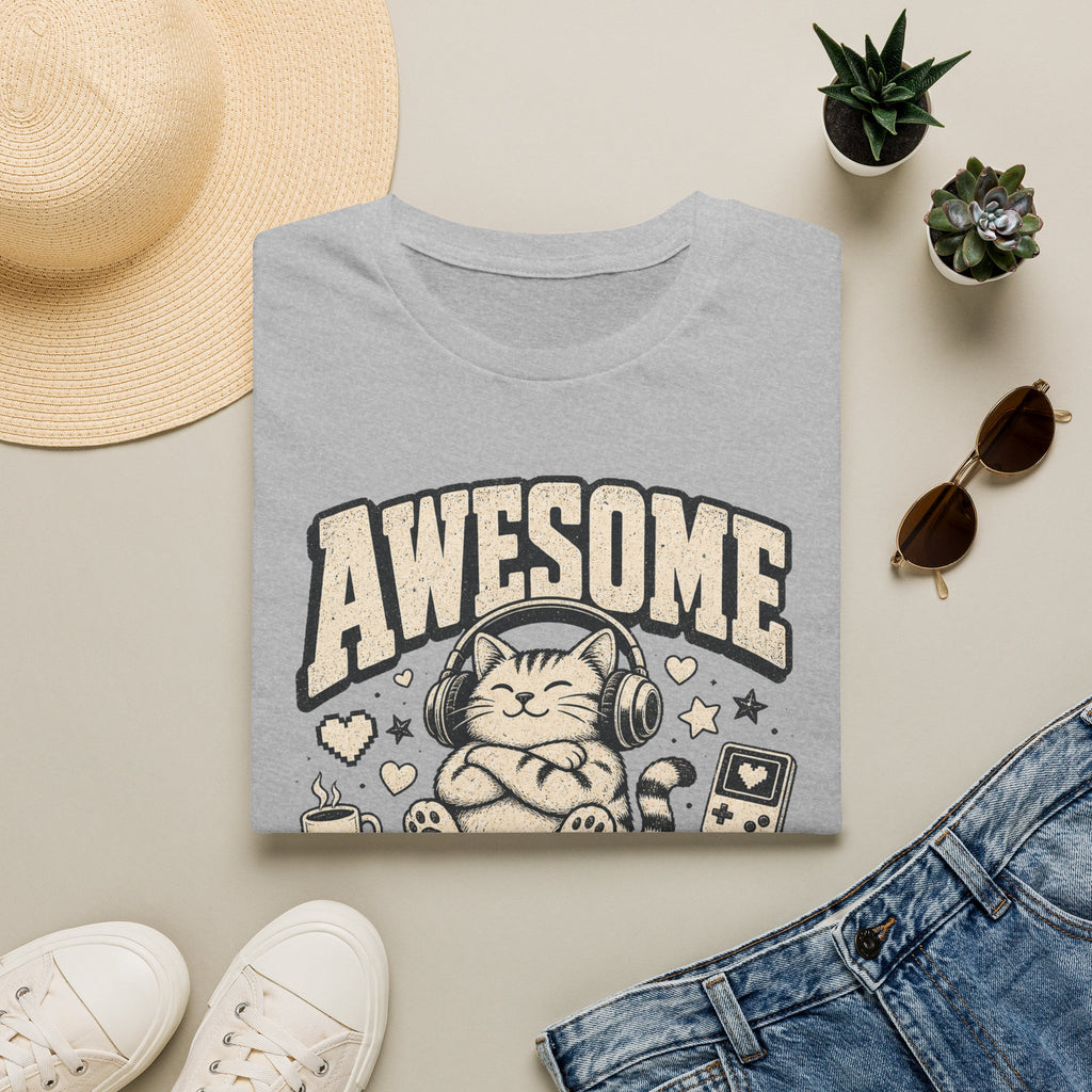 Cozy Gamer Cat Approval Stamp T-SHIRT