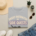Easily Distracted By Side Quests - Cat Sparkle T-SHIRT