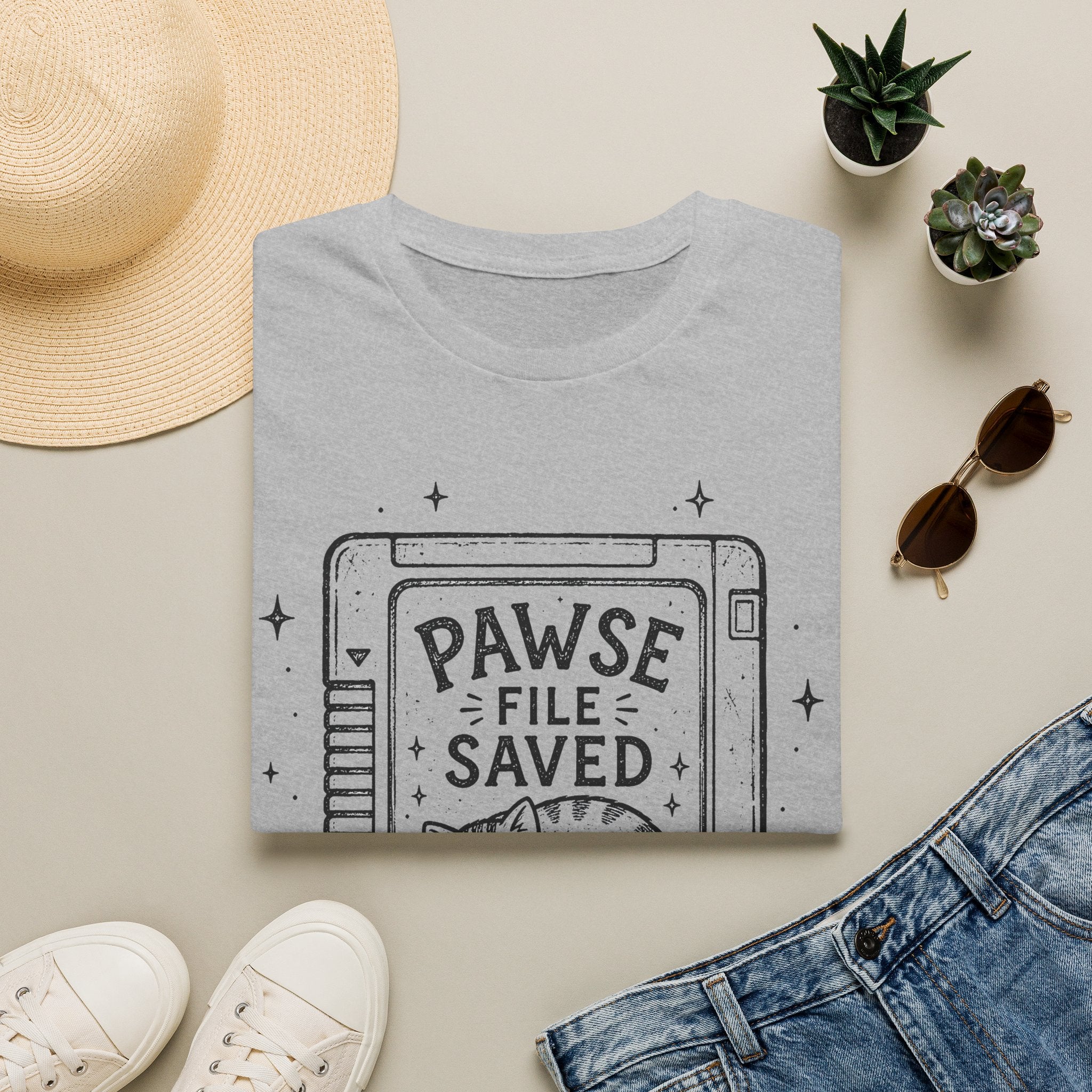 Pawse File Saved T-shirt