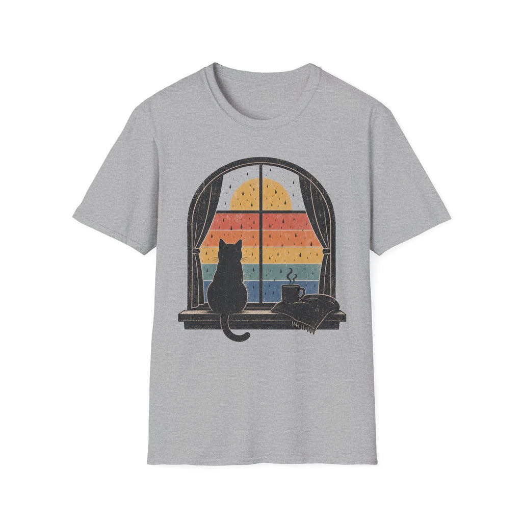 Rainy Night Retro Window T-SHIRT
