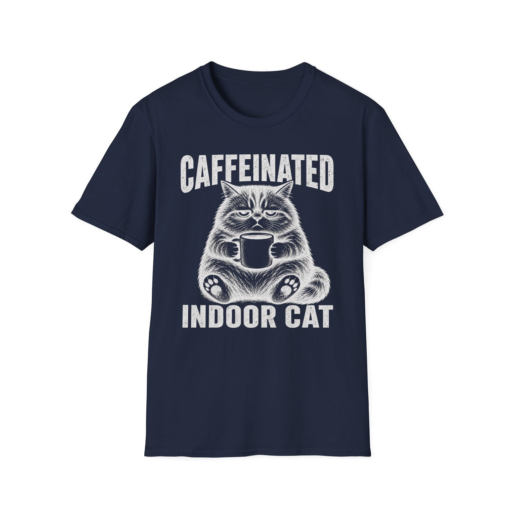 Caffeinated Indoor Cat T-SHIRT
