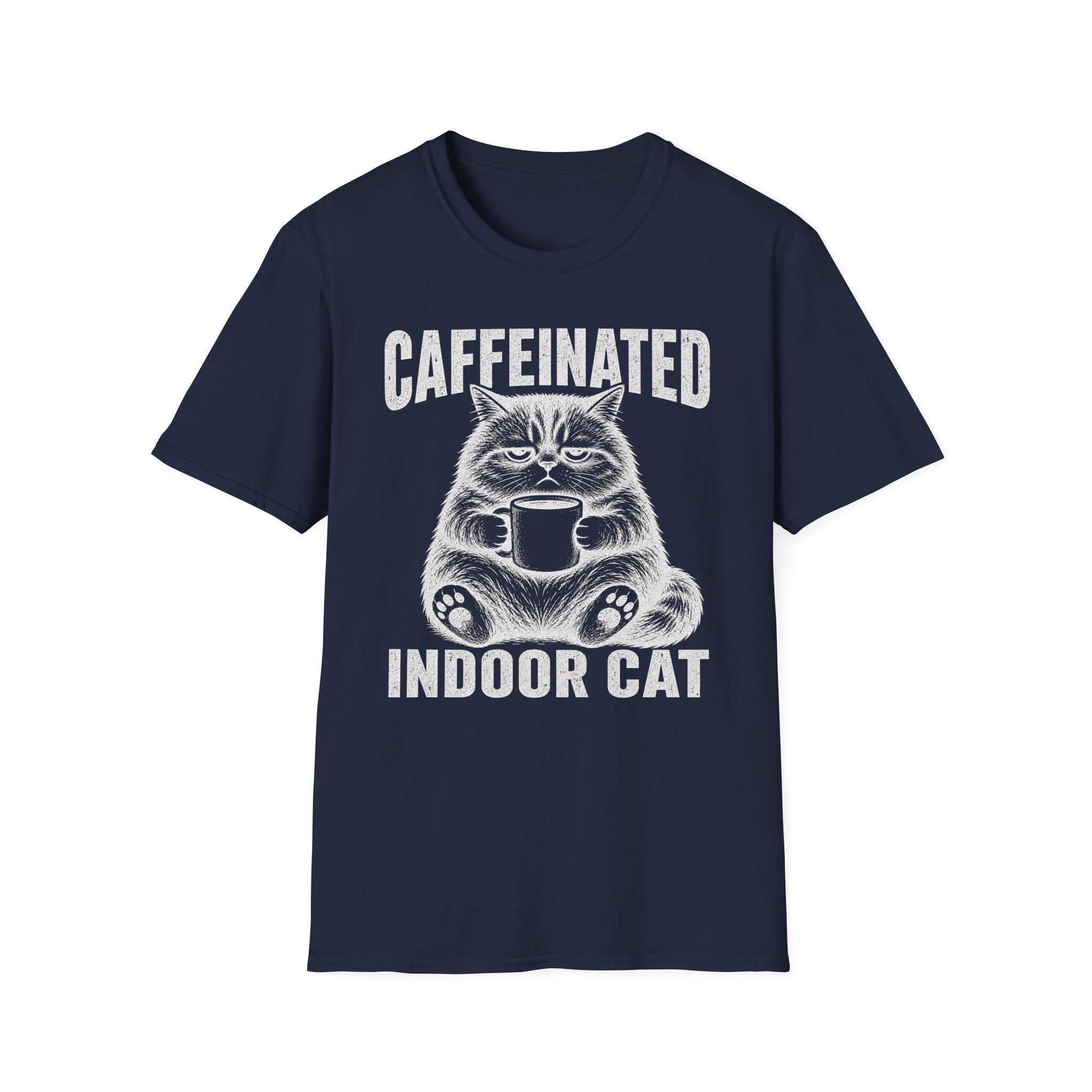 Caffeinated Indoor Cat T-SHIRT
