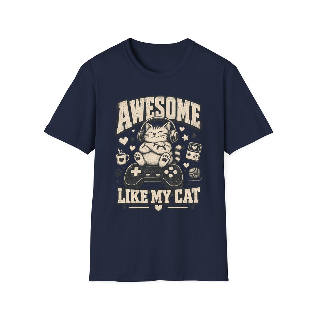 Cozy Gamer Cat Approval Stamp T-SHIRT
