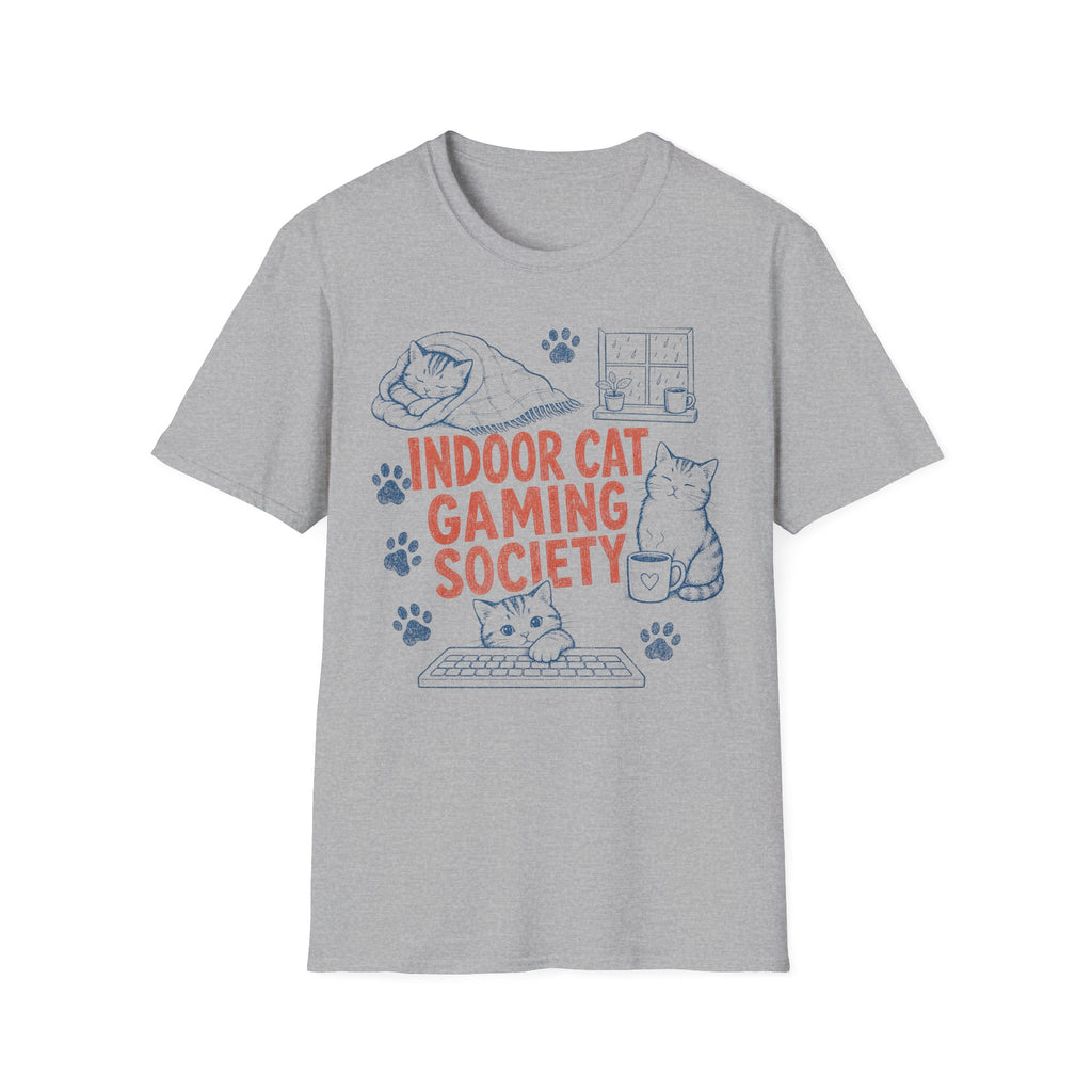 Indoor Cat Gaming Society T-SHIRT
