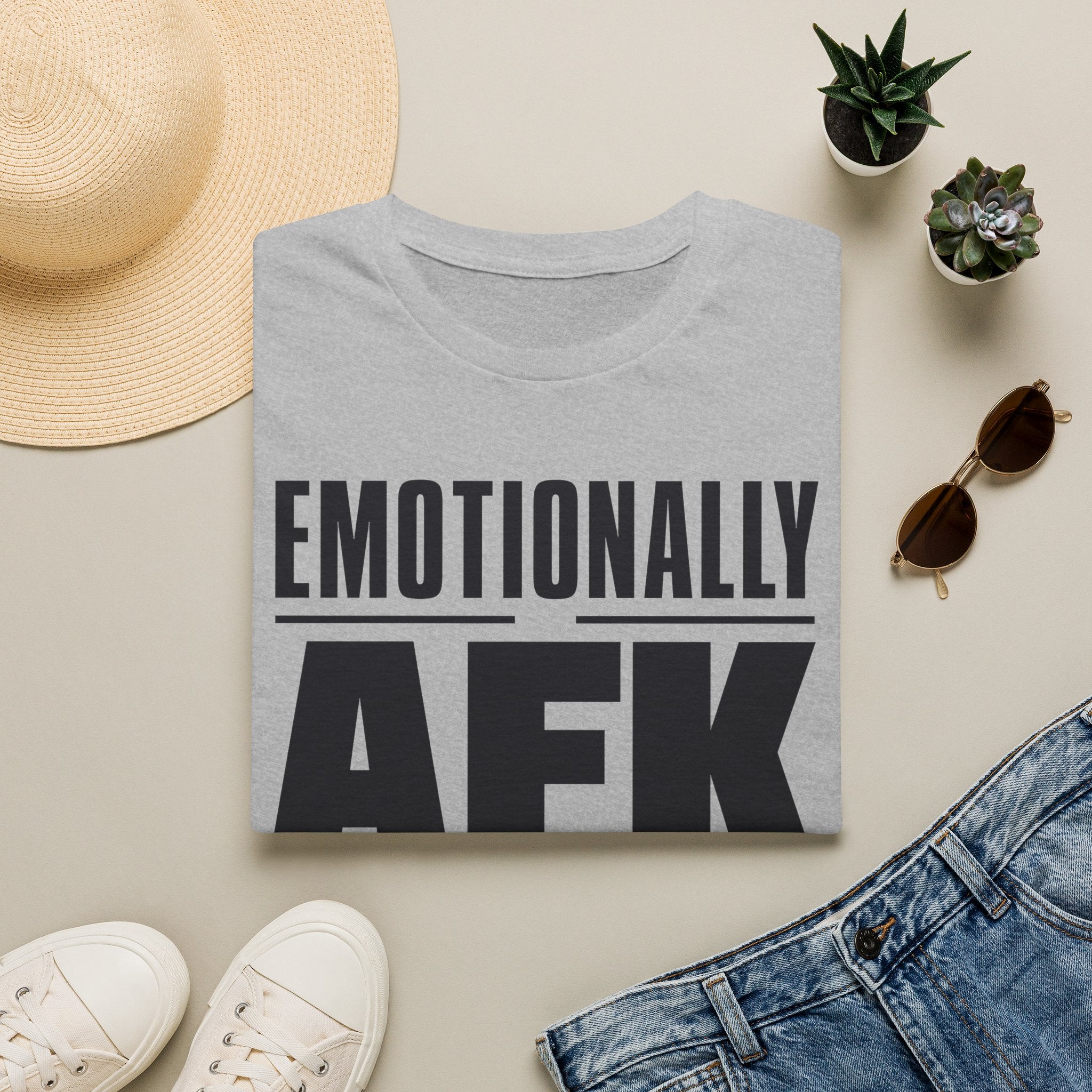 Emotionally AFK - Pet Cat To Continue T-shirt