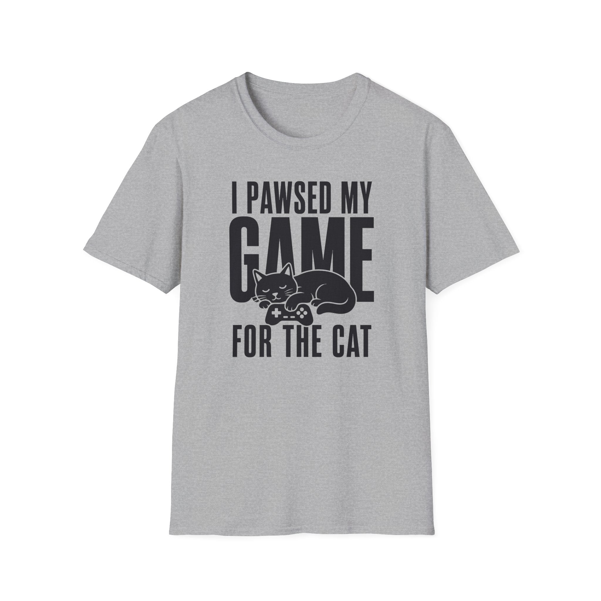 I Pawsed My Game For The Cat T-shirt