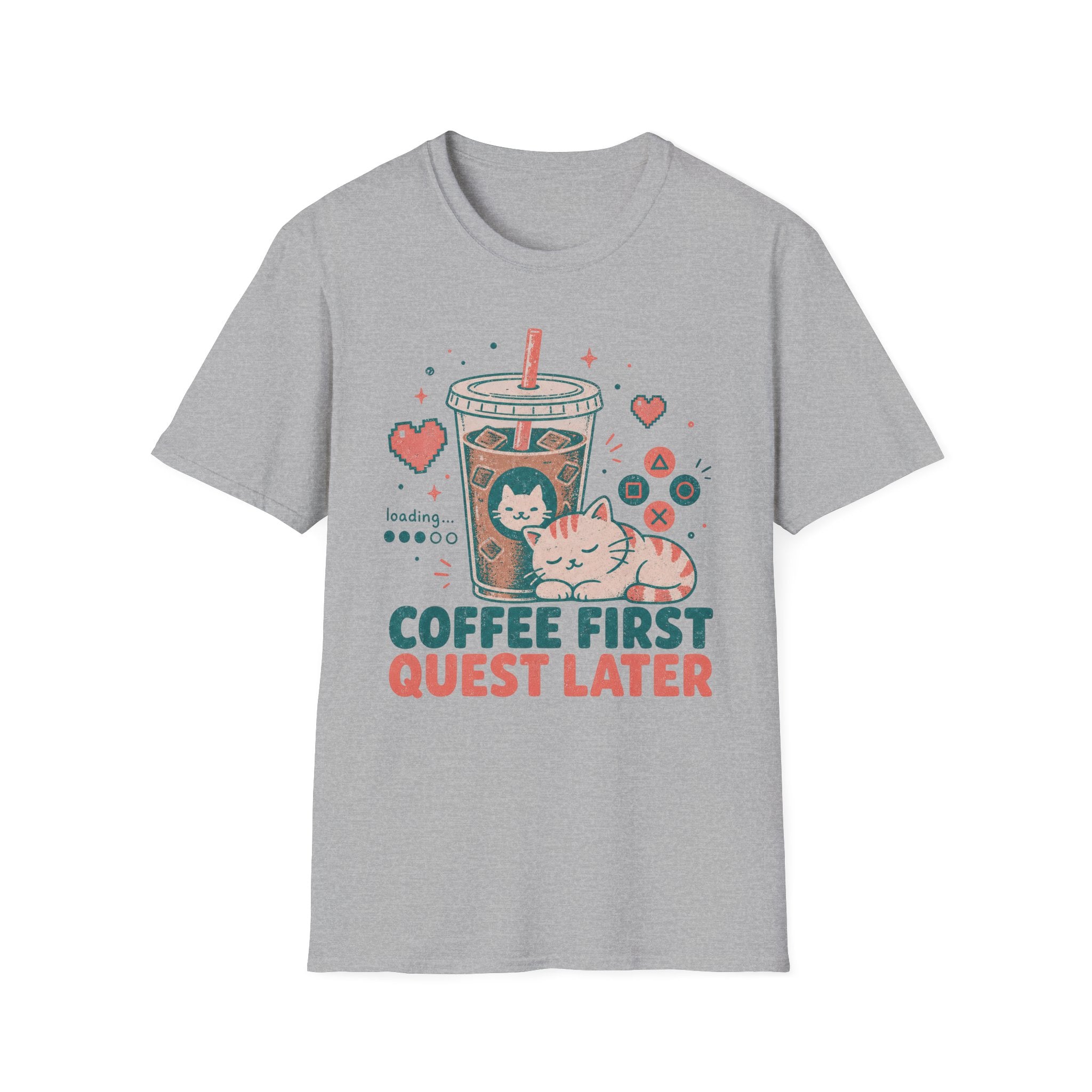 Coffee First Quest Later T-SHIRT