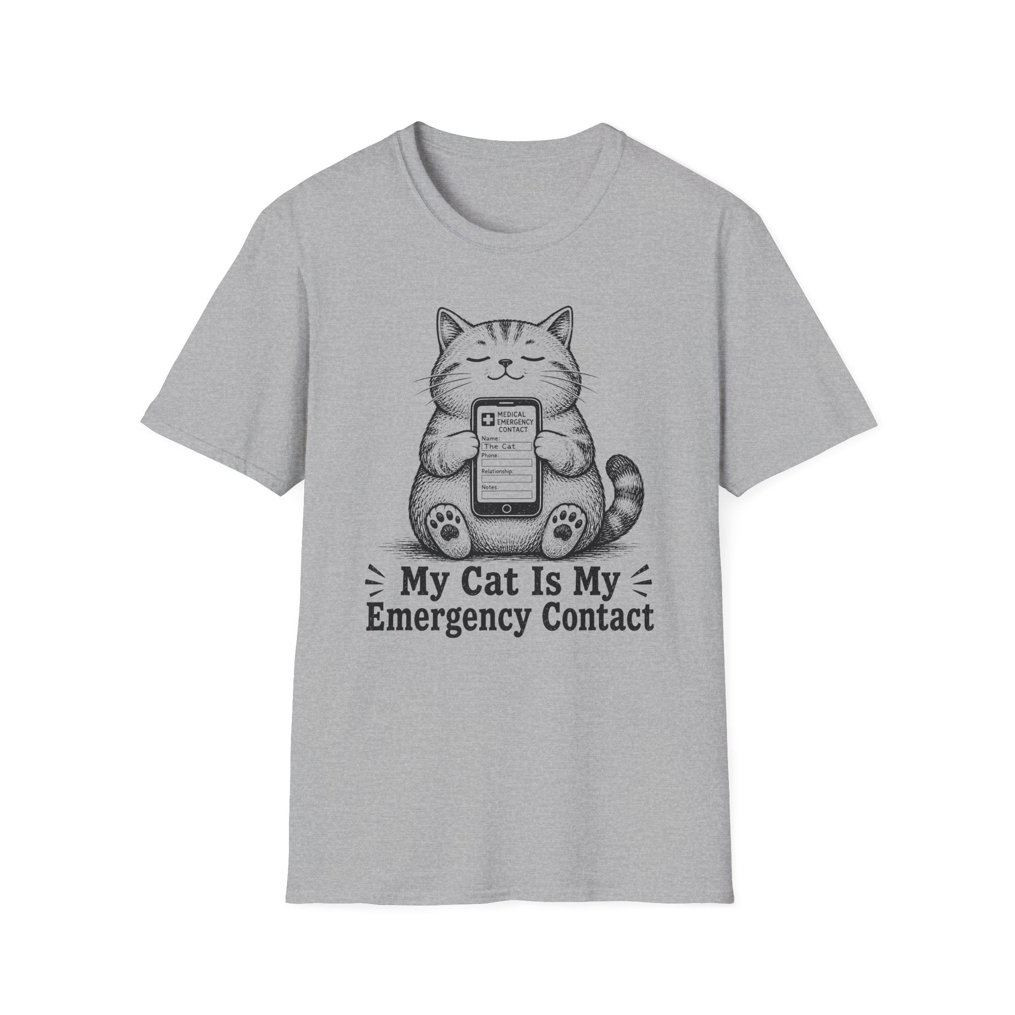 My Cat Is My Emergency Contact T-shirt