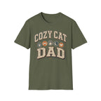 Cozy Cat Dad T-shirt