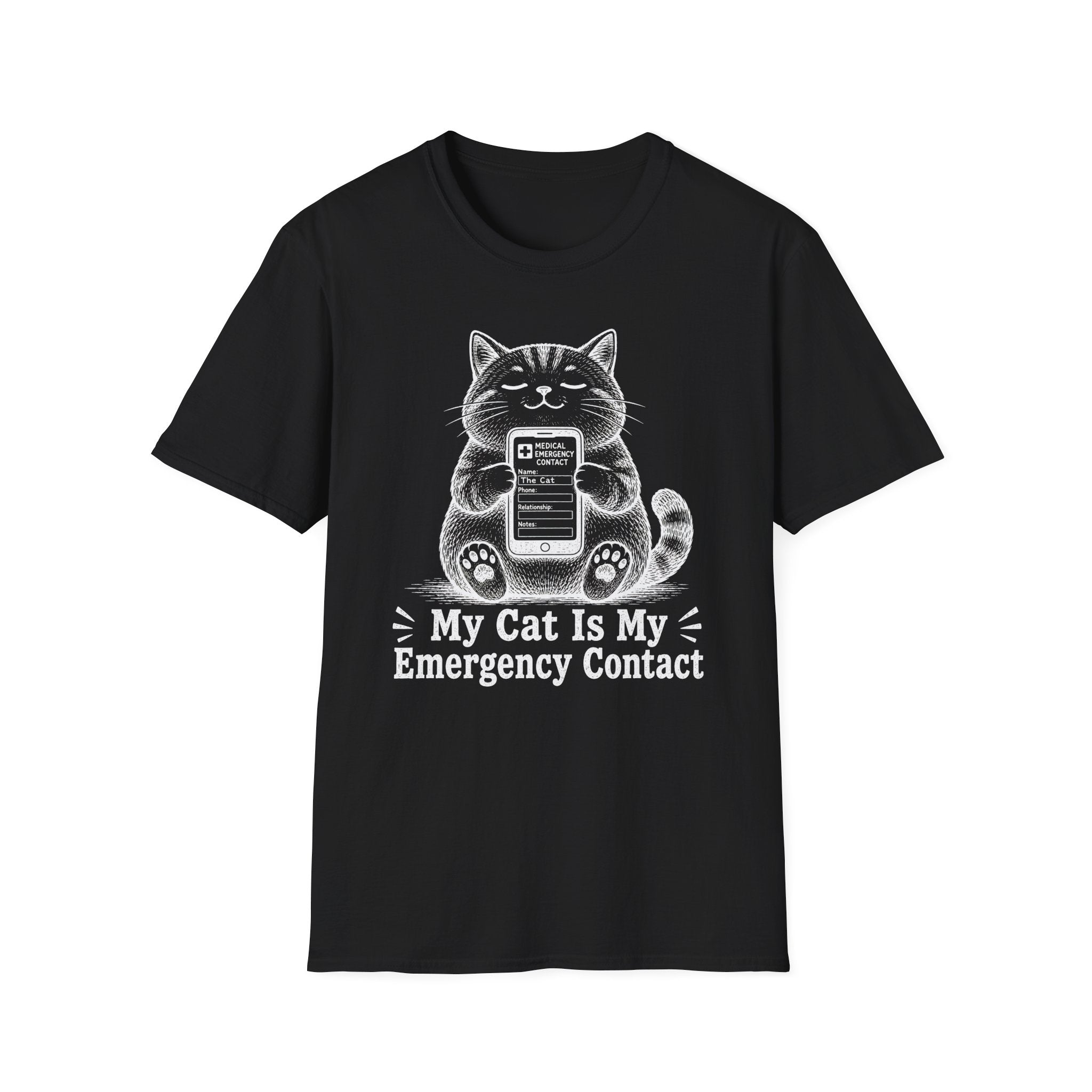 My Cat Is My Emergency Contact T-shirt