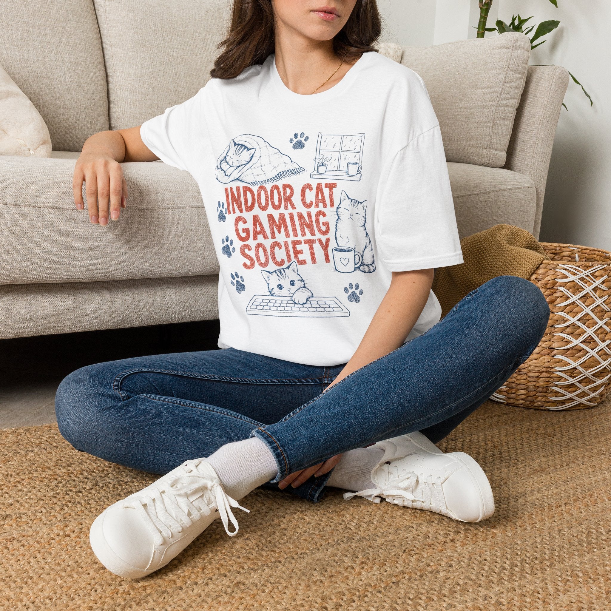 Indoor Cat Gaming Society T-SHIRT