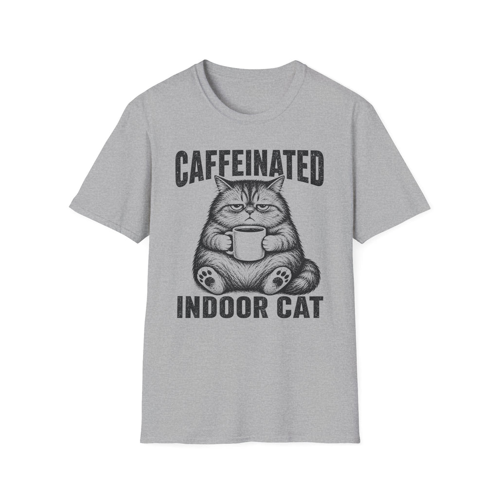 Caffeinated Indoor Cat T-SHIRT