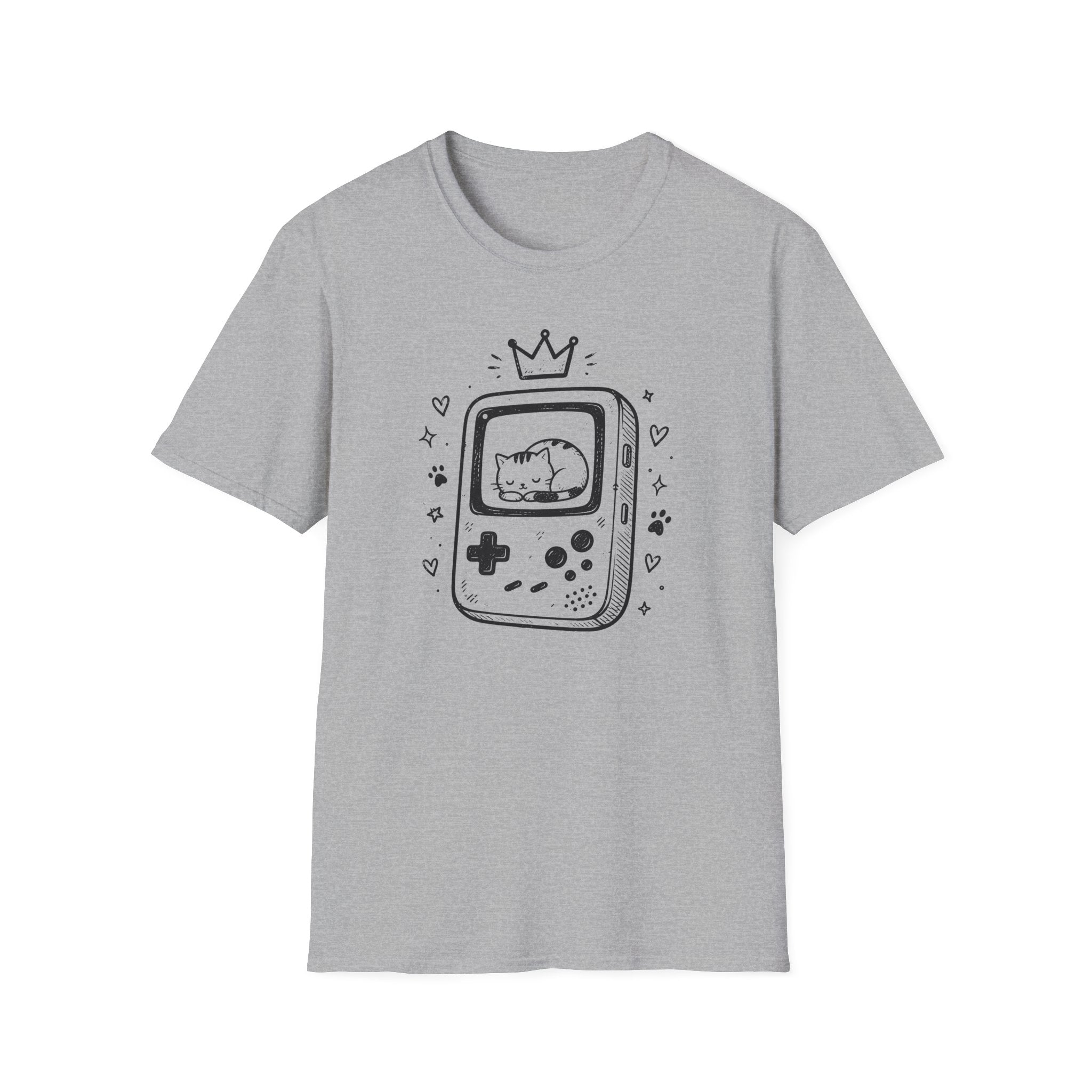 Crowned Cozy Handheld Cat T-shirt