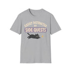Easily Distracted By Side Quests - Cat Sparkle T-SHIRT