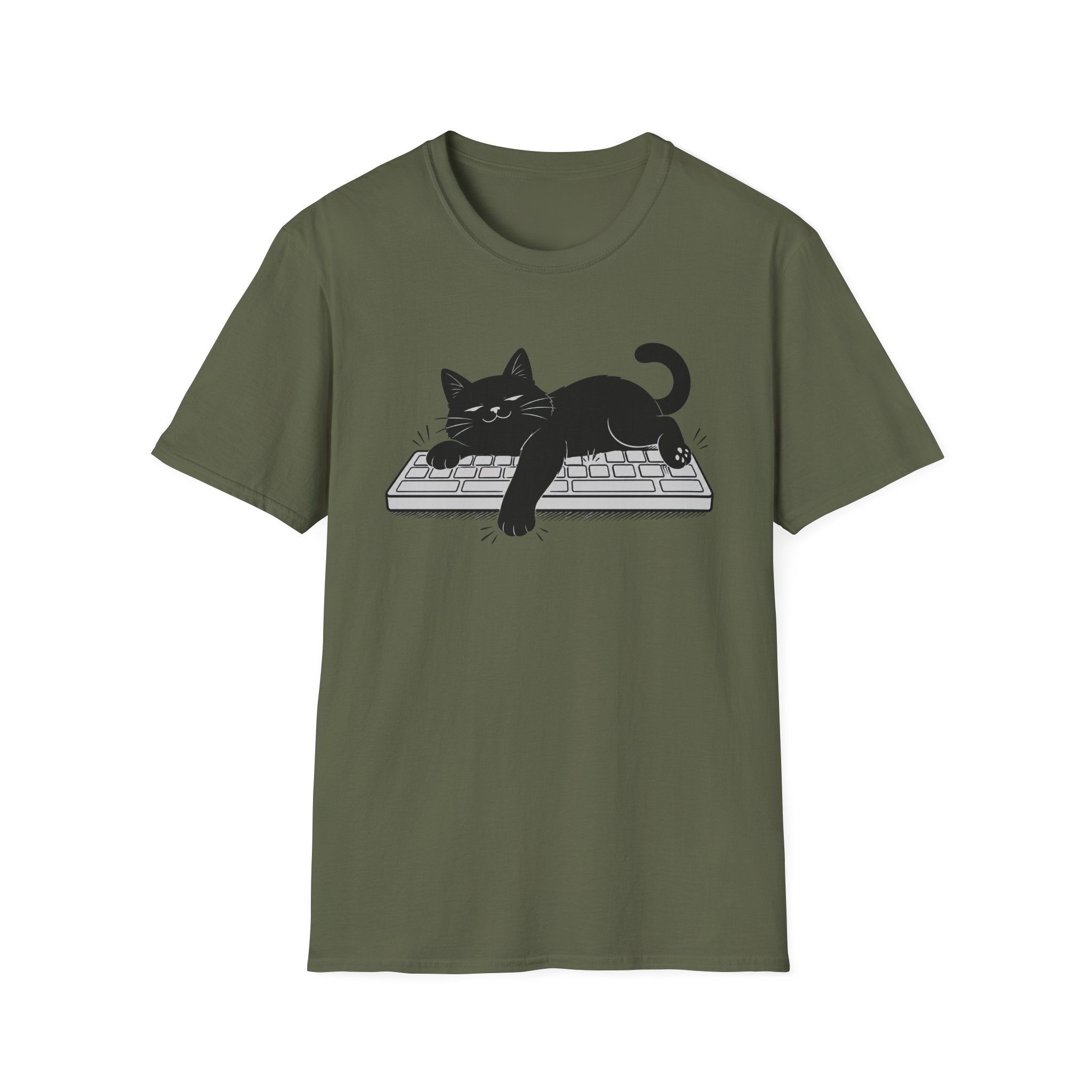 Cat on Keyboard Chaos T-shirt