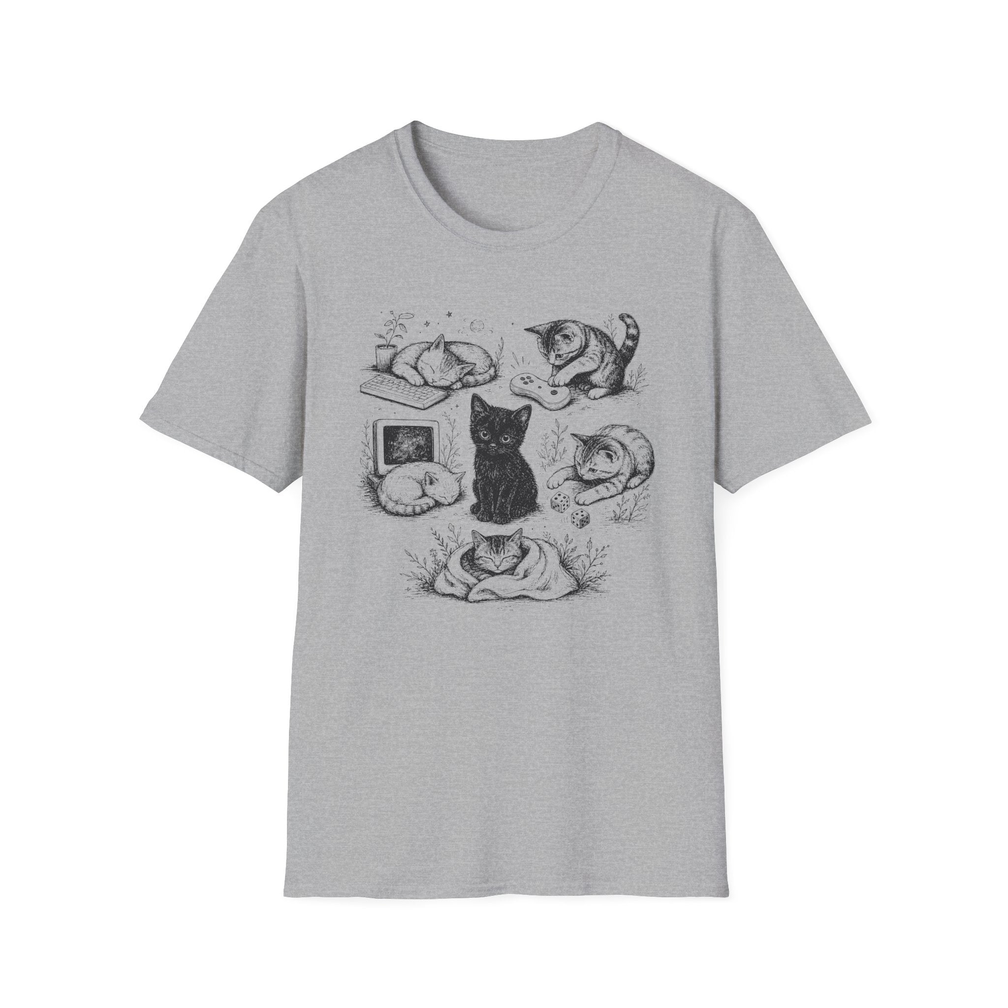 Tiny Gamer Cat Field Notes T-SHIRT