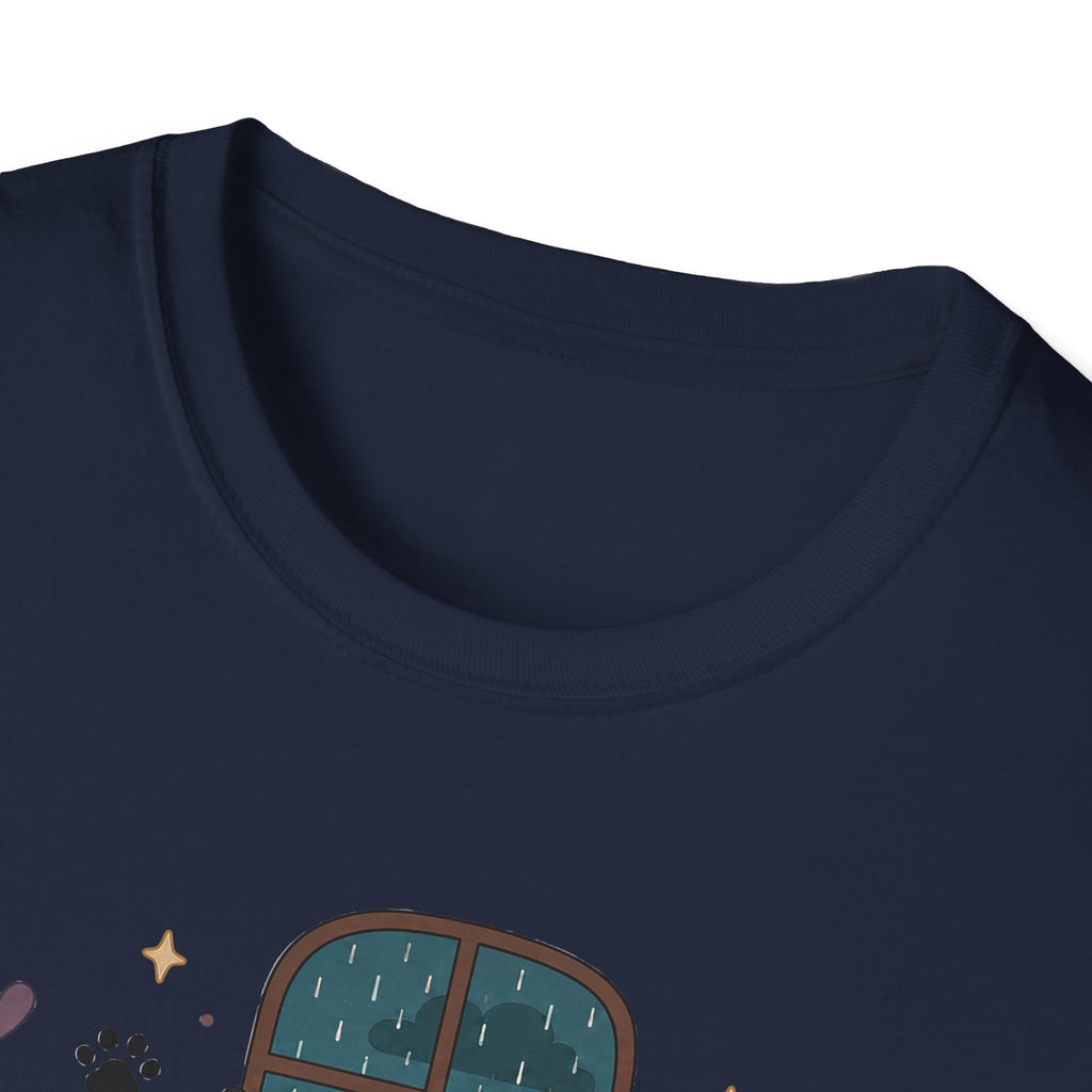 Rainy Night Gamer Cats T-shirt