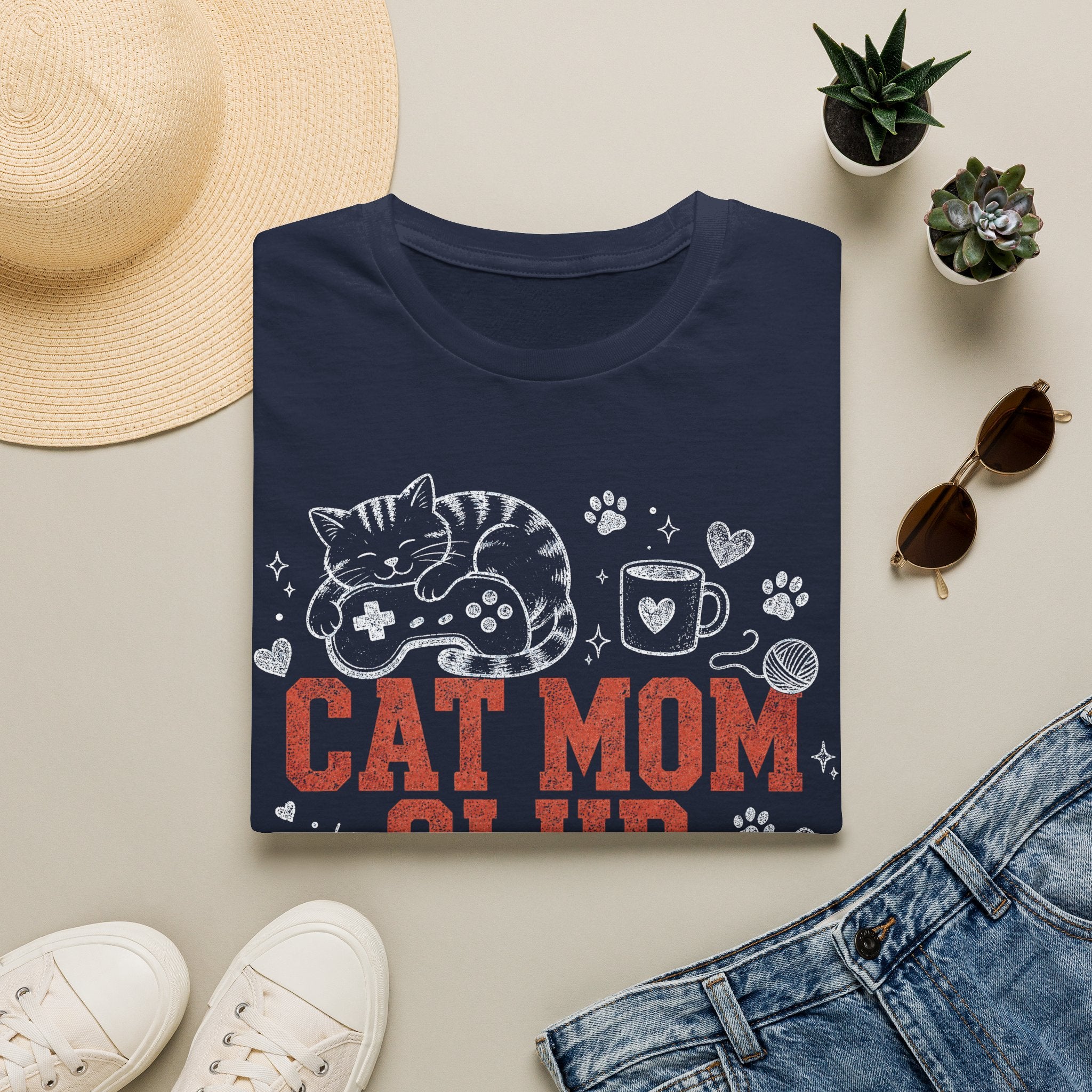 Cat Mom Club T-SHIRT