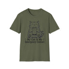 My Cat Is My Emergency Contact T-shirt