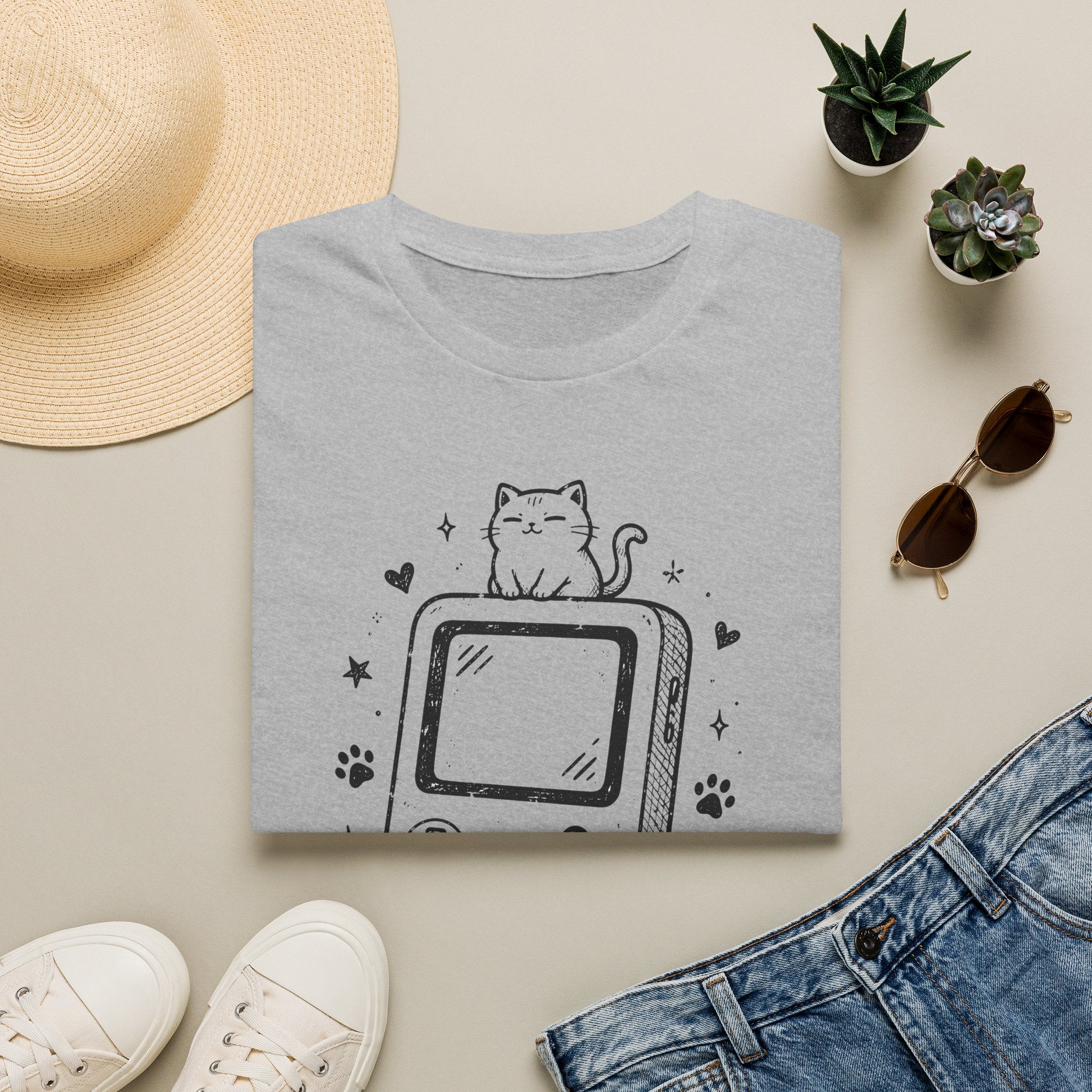 Tiny Cat Big Console T-shirt