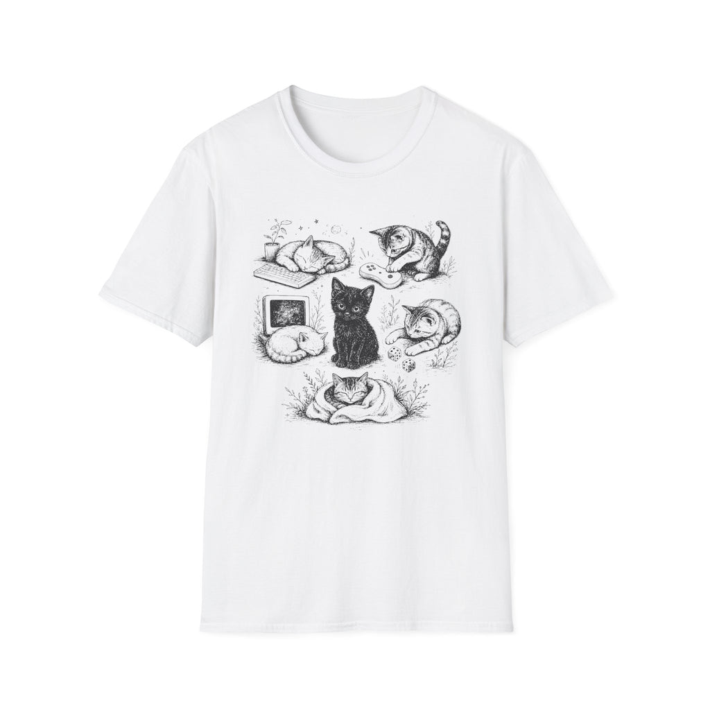Tiny Gamer Cat Field Notes T-SHIRT