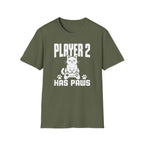 Player 2 Has Paws T-shirt