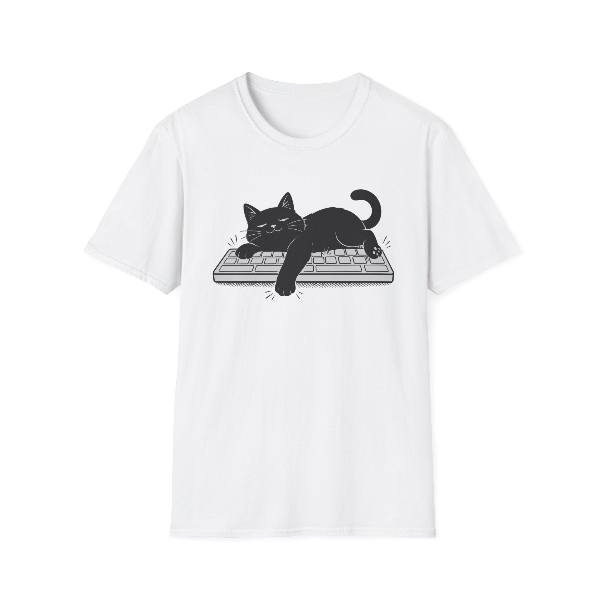 Cat on Keyboard Chaos T-shirt