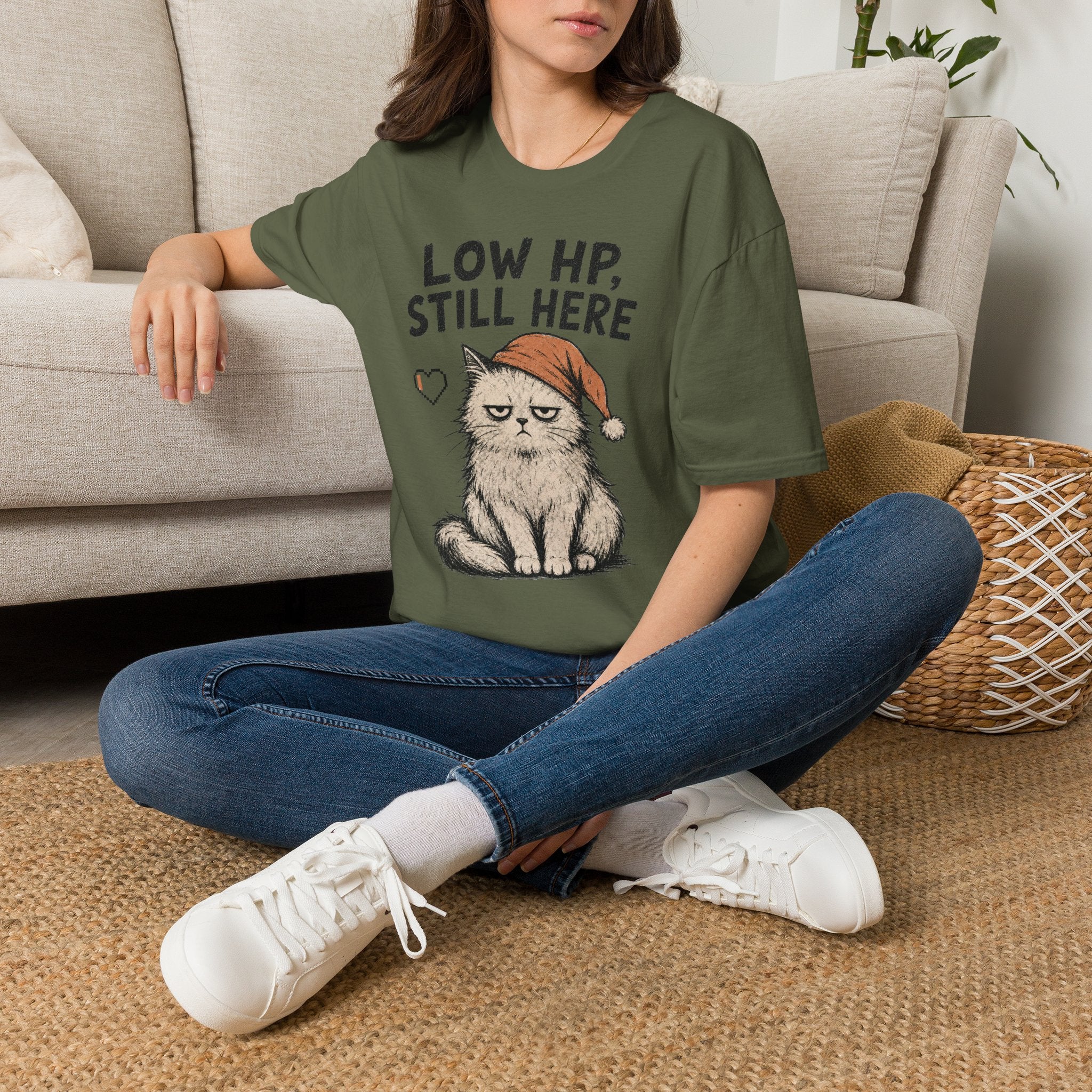 Low HP Still Here Sleep Cap T-SHIRT