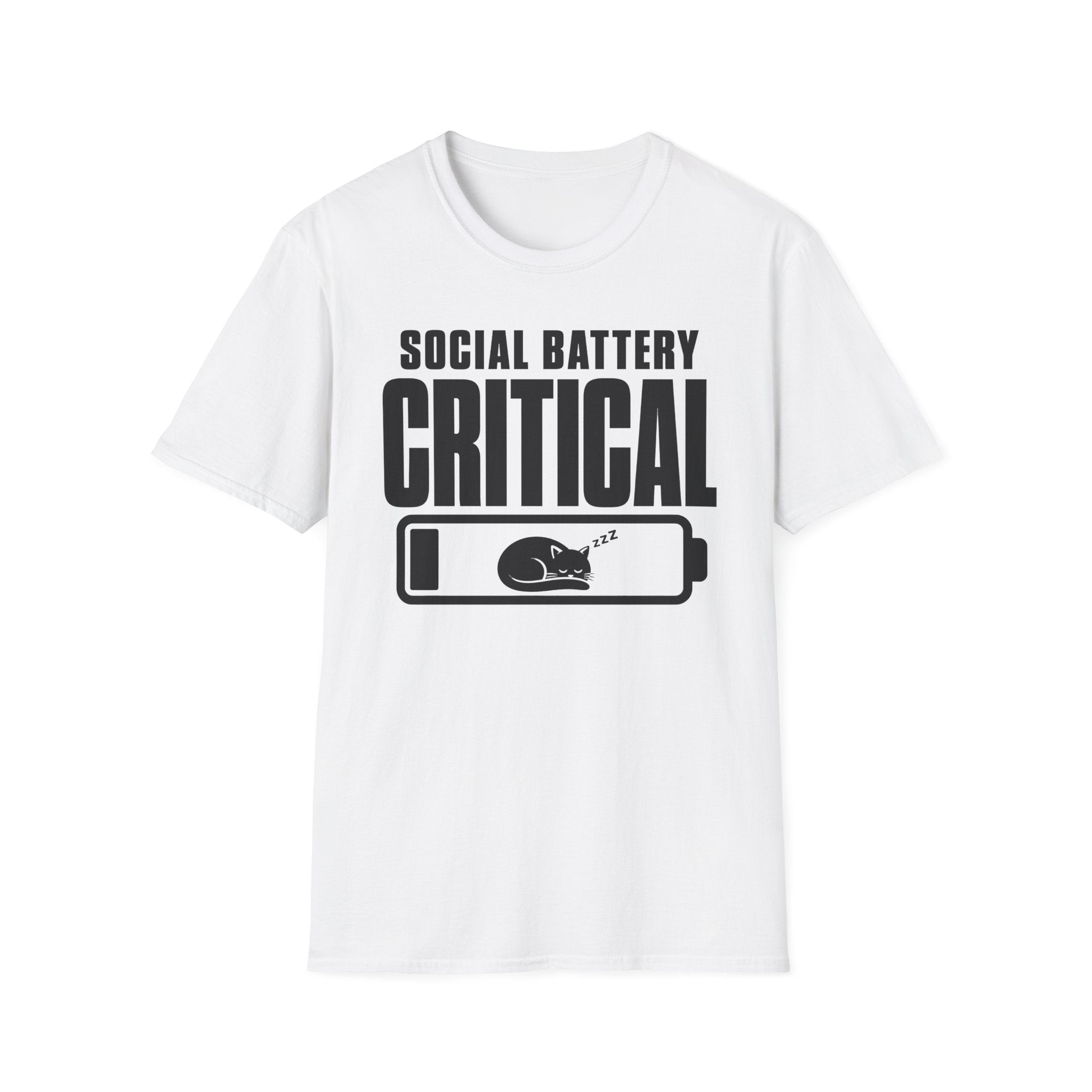 Social Battery Critical T-shirt