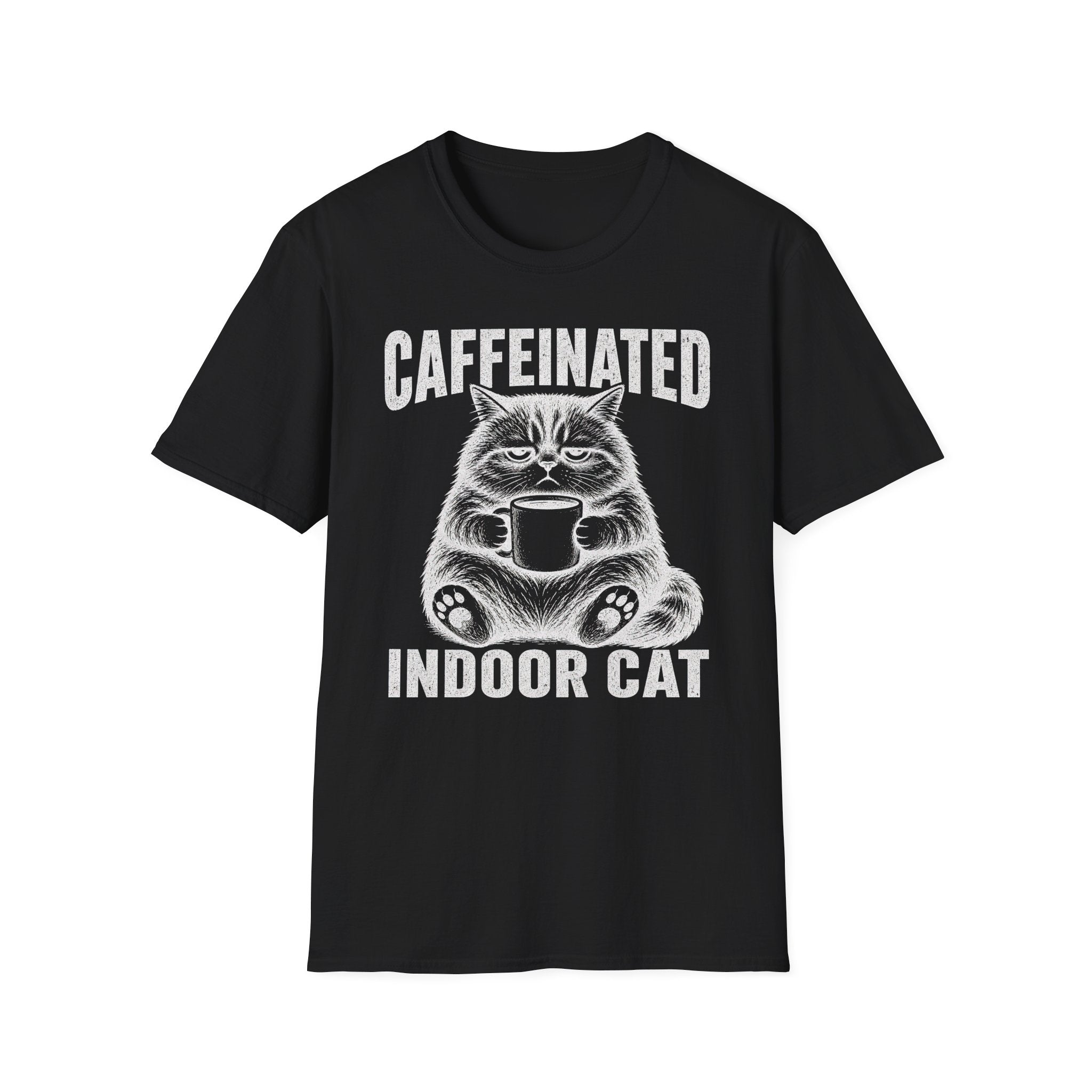 Caffeinated Indoor Cat T-SHIRT