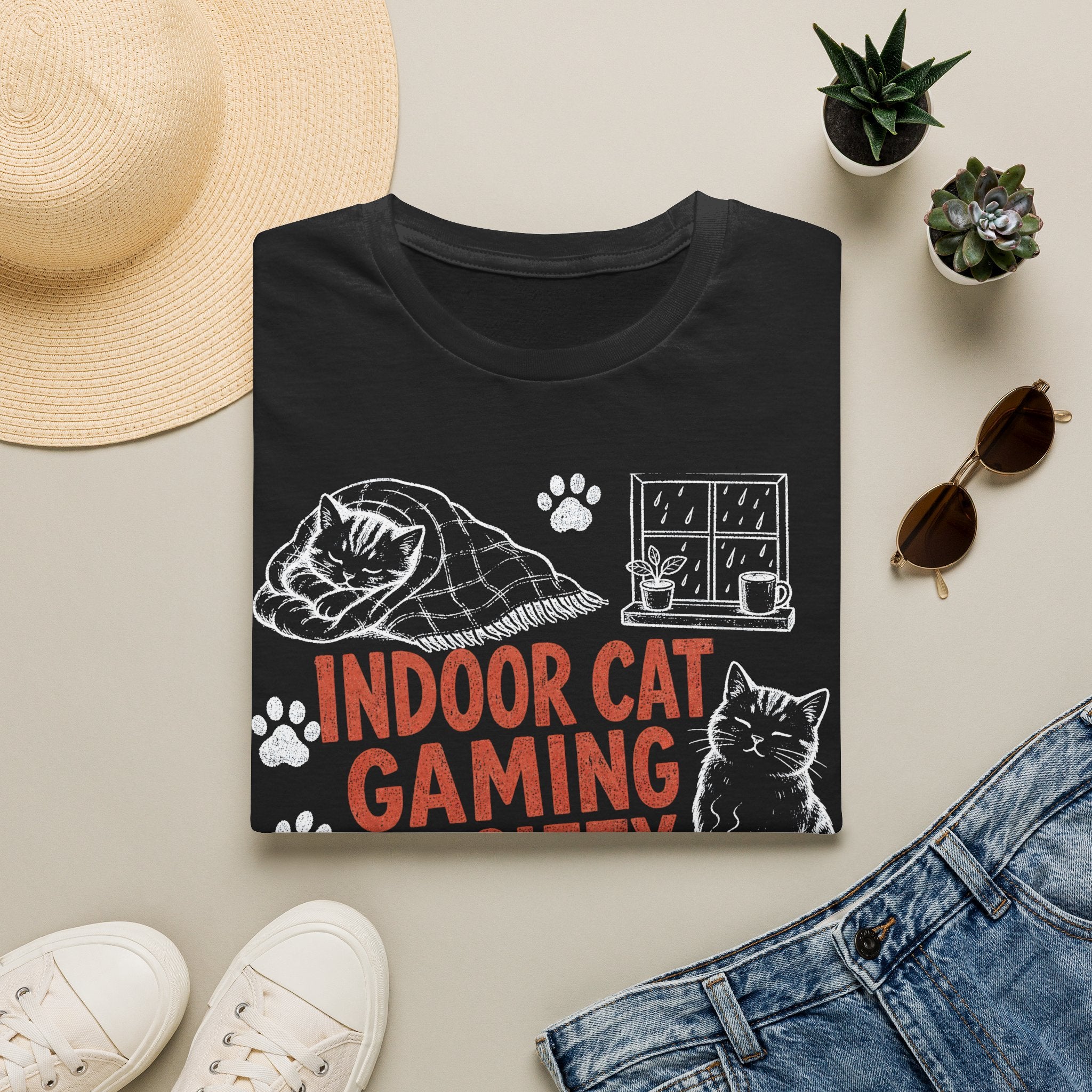 Indoor Cat Gaming Society T-SHIRT