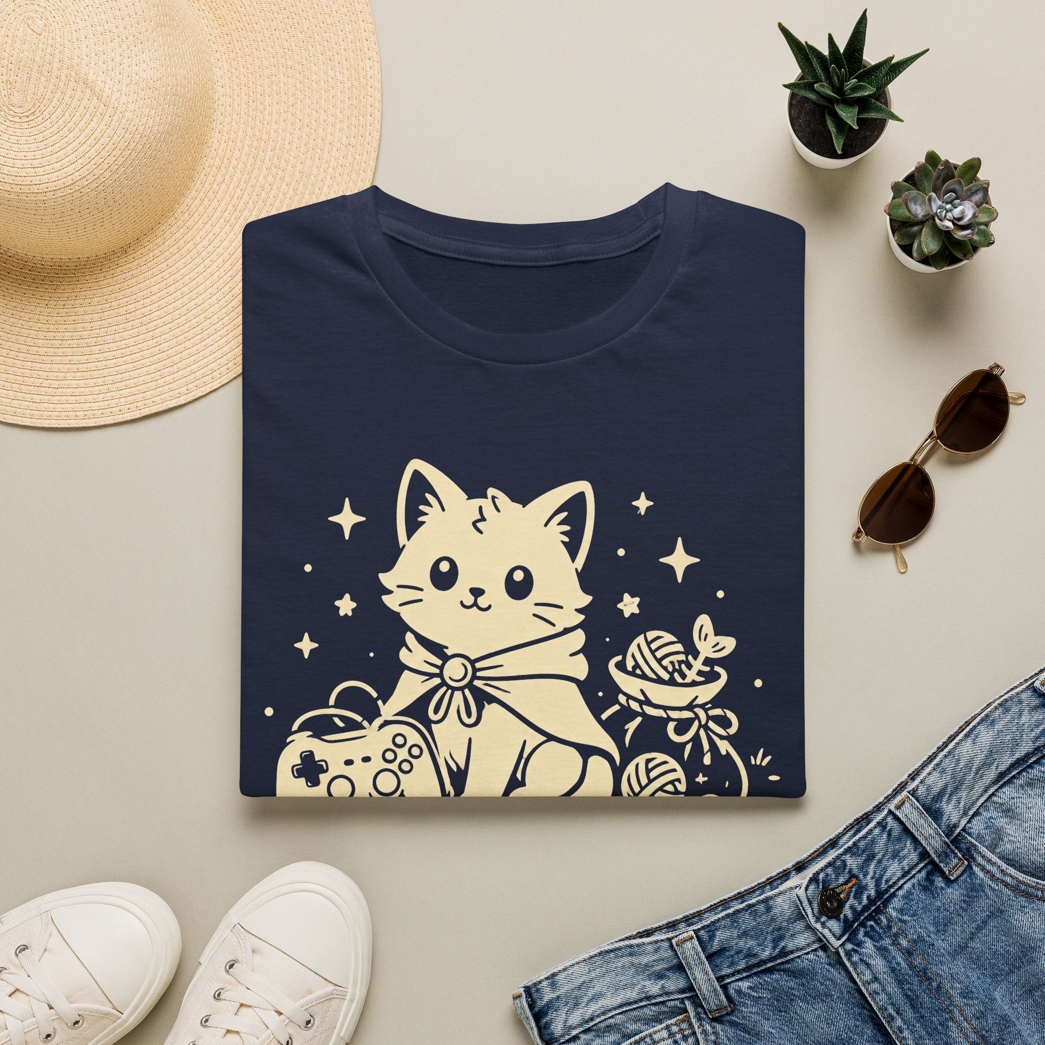 Tiny Quest Cat T-shirt