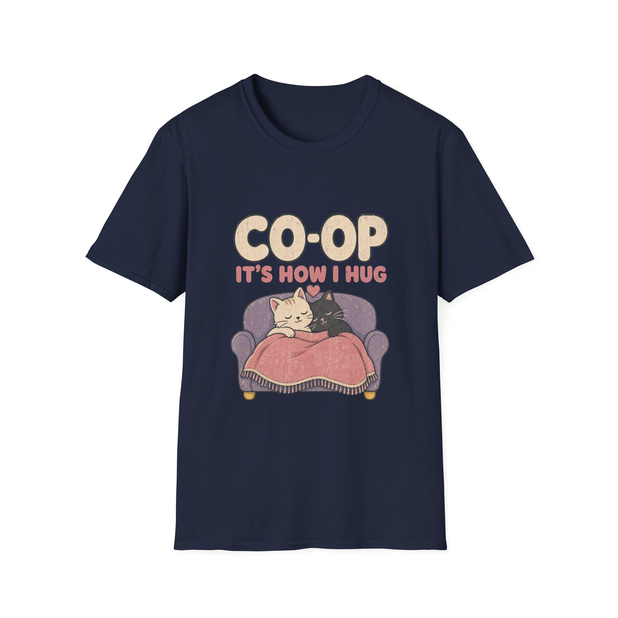 Co-Op Its How I Hug - Two Cats Couch T-SHIRT