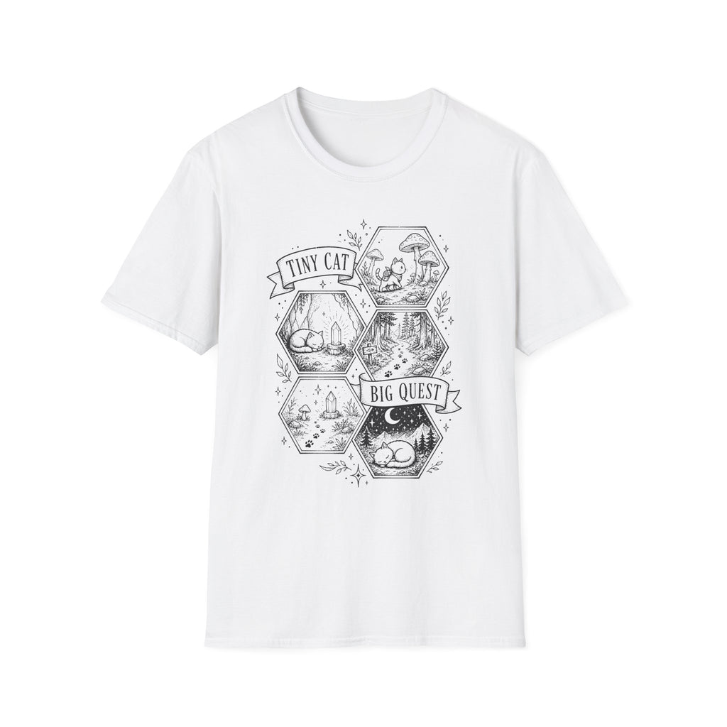 Tiny Cat Big Quest T-SHIRT