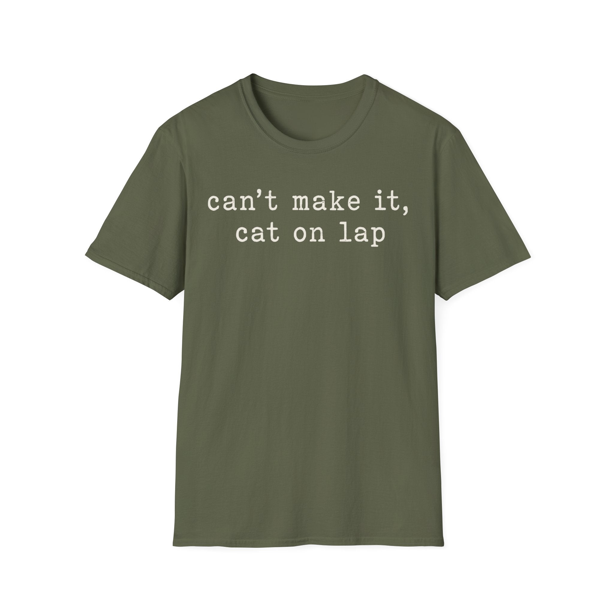 Cant Make It Cat On Lap T-SHIRT