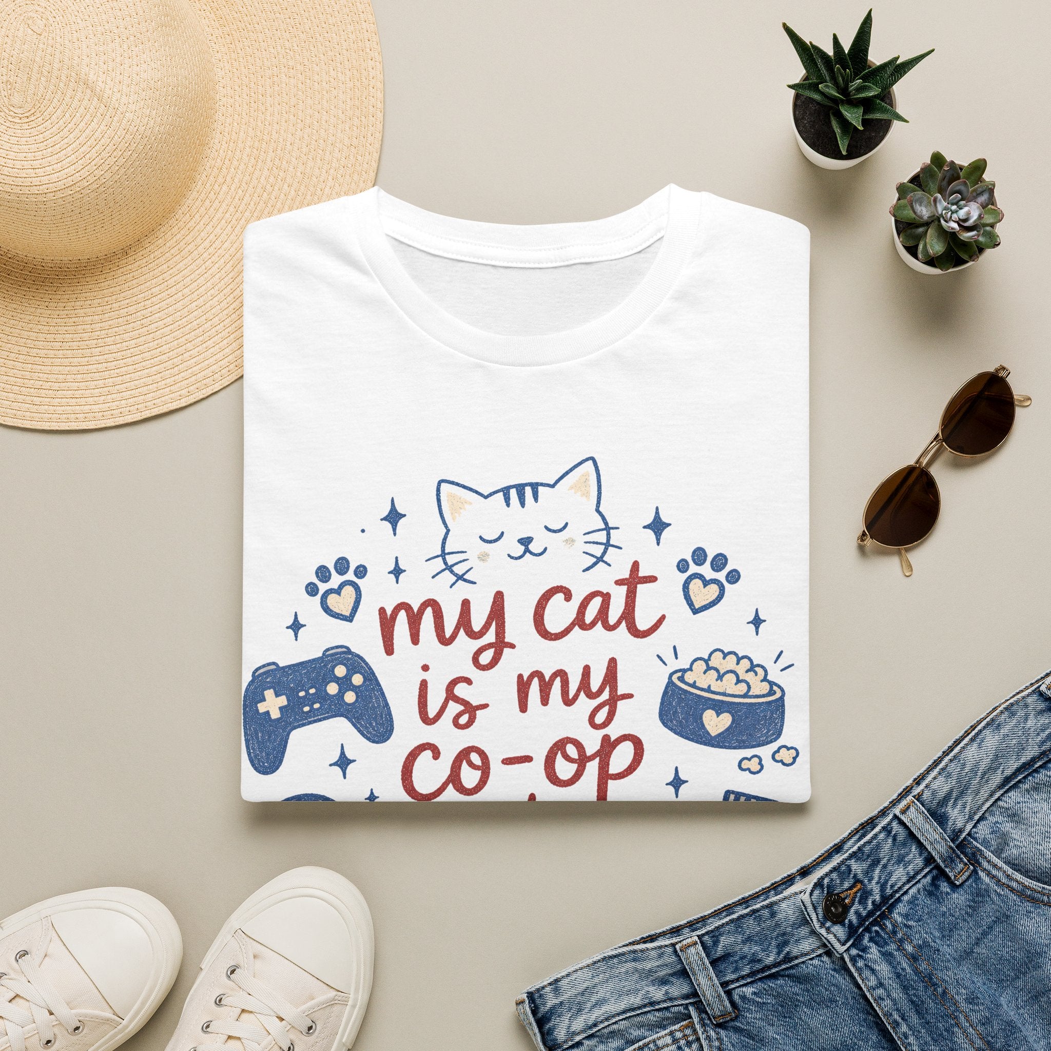 My Cat Is My Co-Op Partner T-SHIRT
