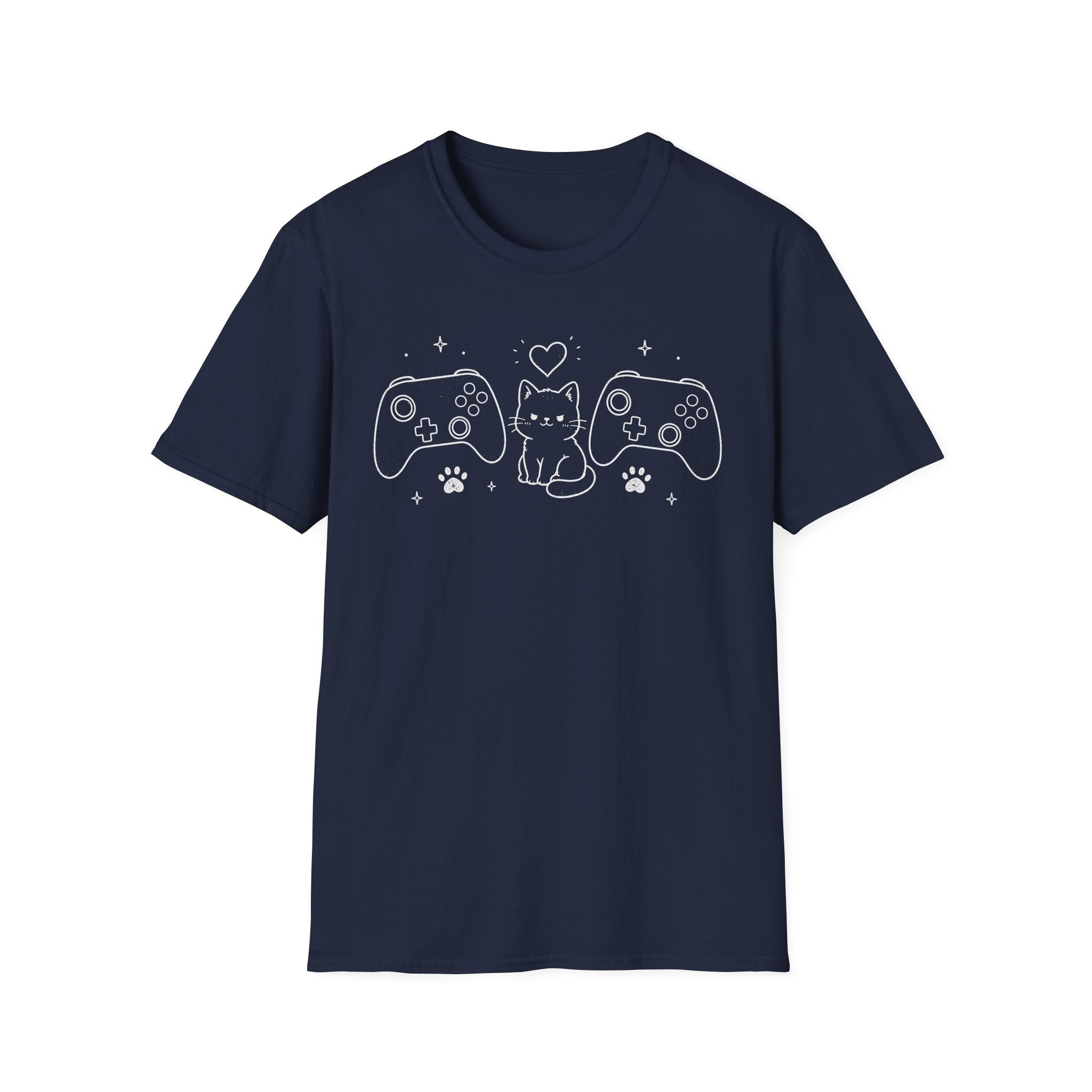 Tiny Cat Between Controllers T-shirt