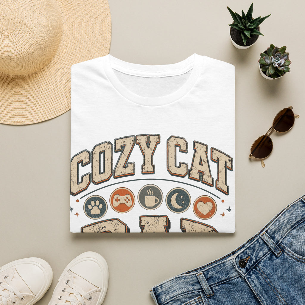 Cozy Cat Dad T-shirt