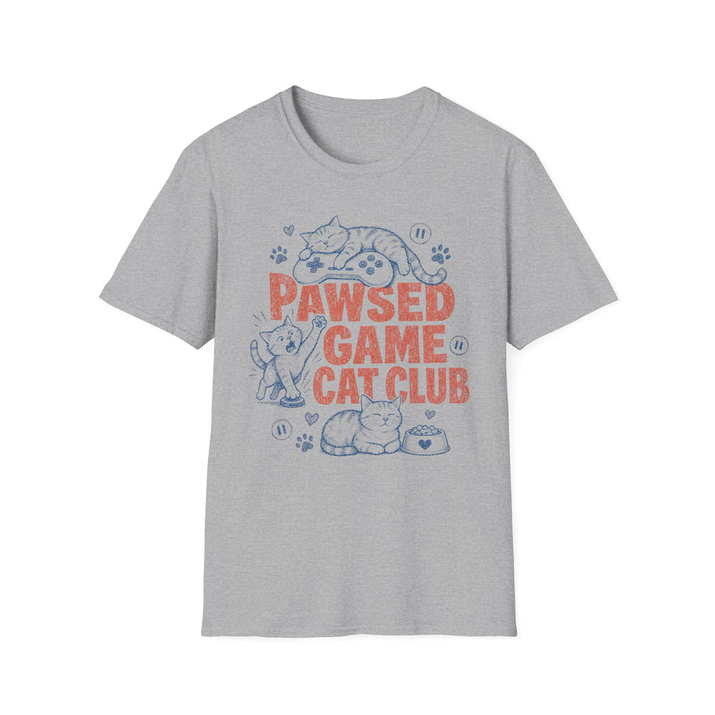 Pawsed Game Cat Club T-SHIRT