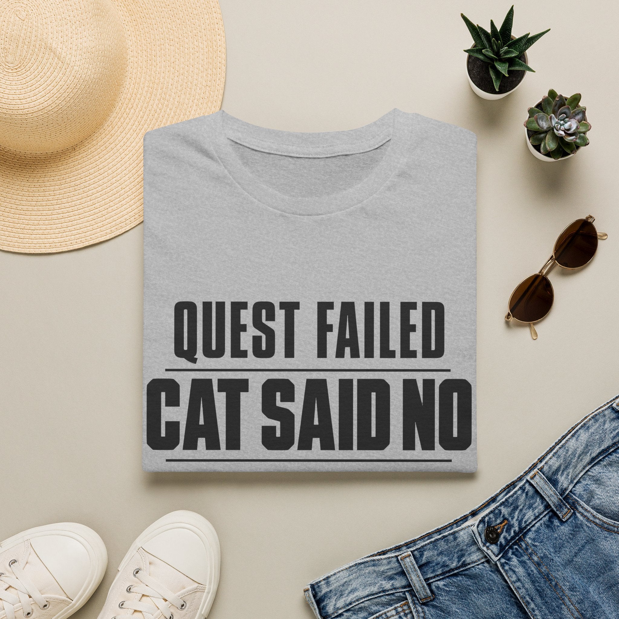 Quest Failed - Cat Said No T-shirt