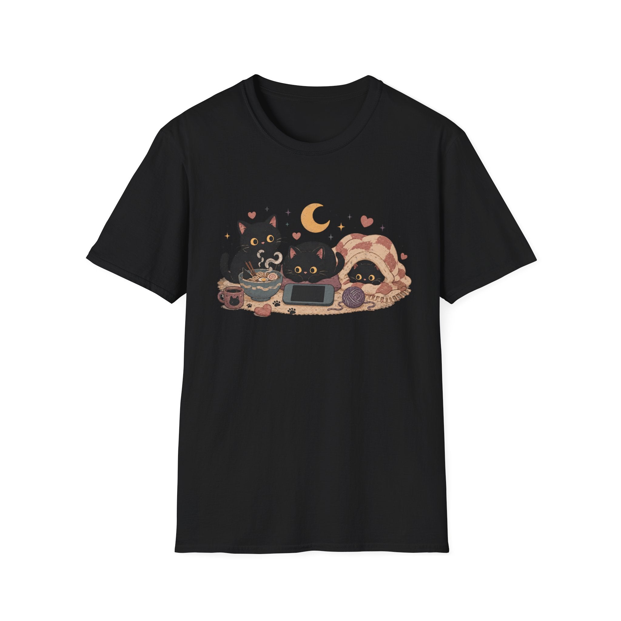 Midnight Snack Gaming Cats T-shirt