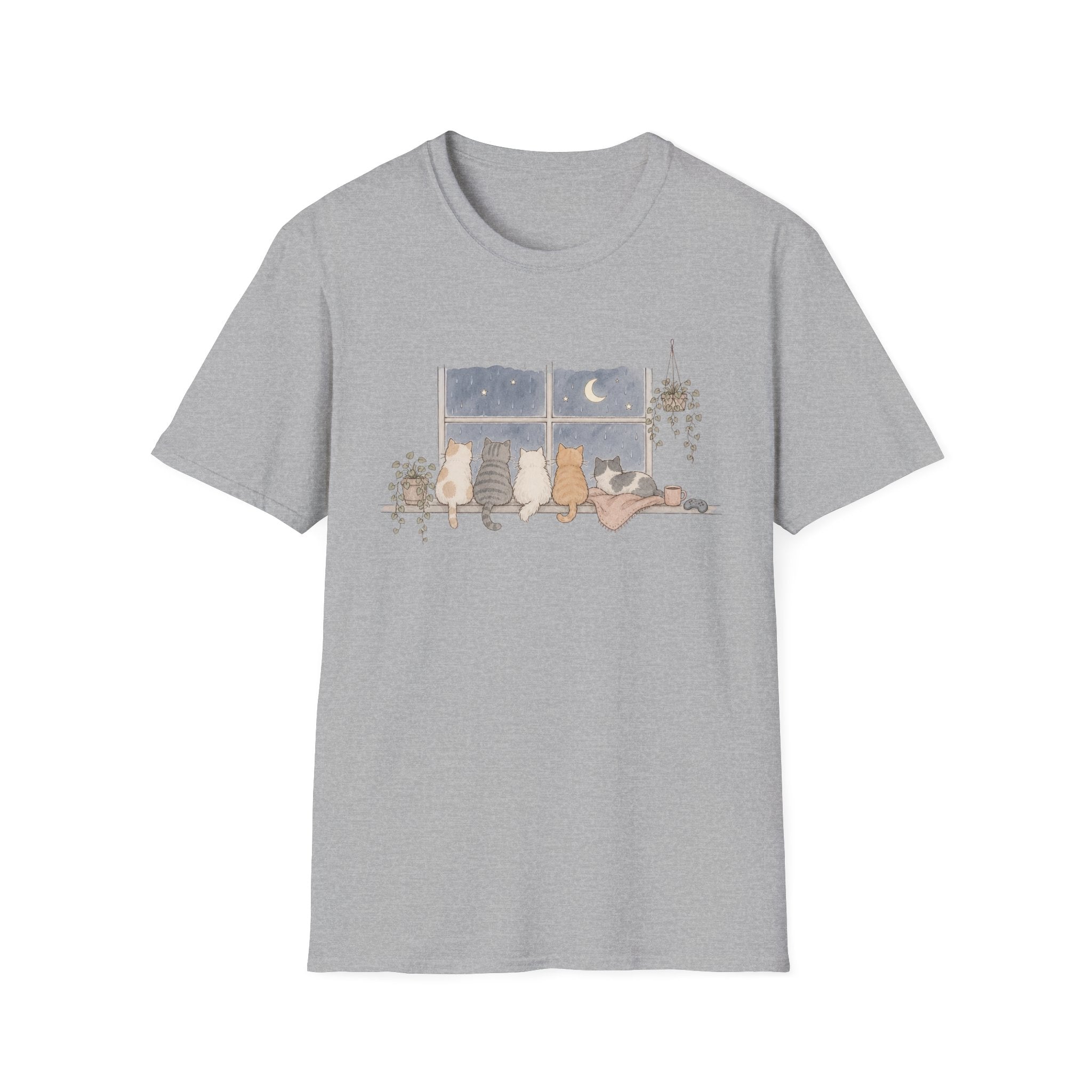 Window Ledge Cat Party T-SHIRT