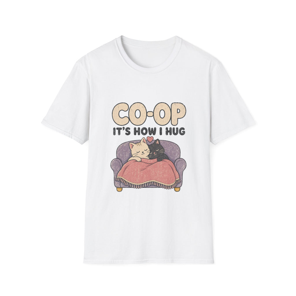 Co-Op Its How I Hug - Two Cats Couch T-SHIRT