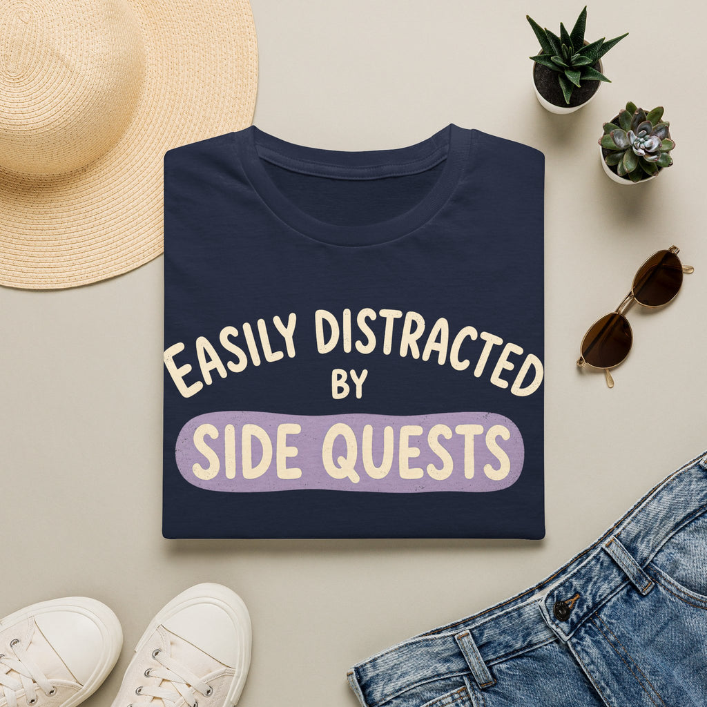 Easily Distracted By Side Quests - Highlight T-SHIRT
