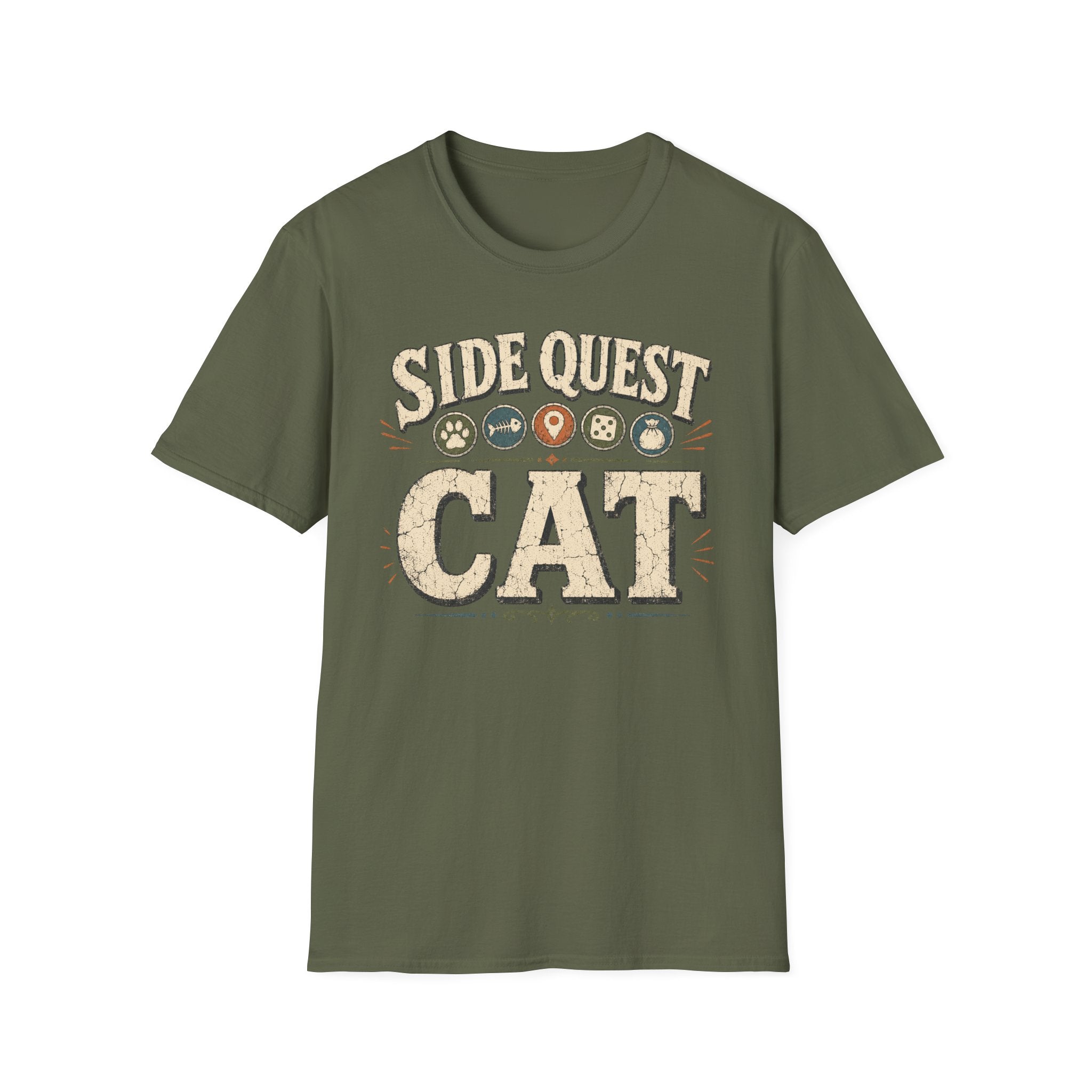 Side Quest Cat T-shirt