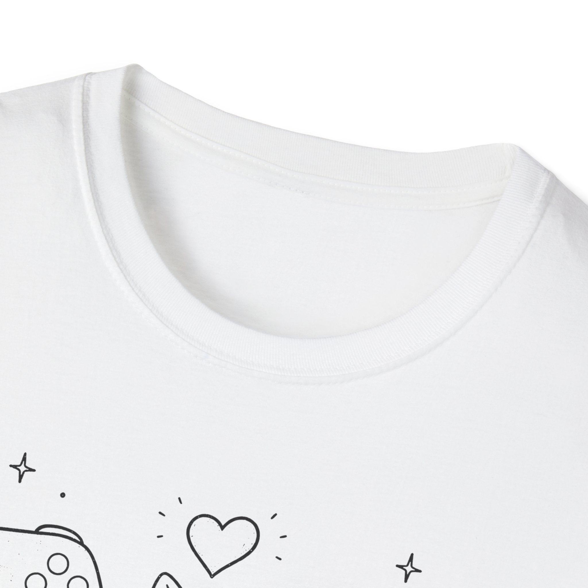 Tiny Cat Between Controllers T-shirt