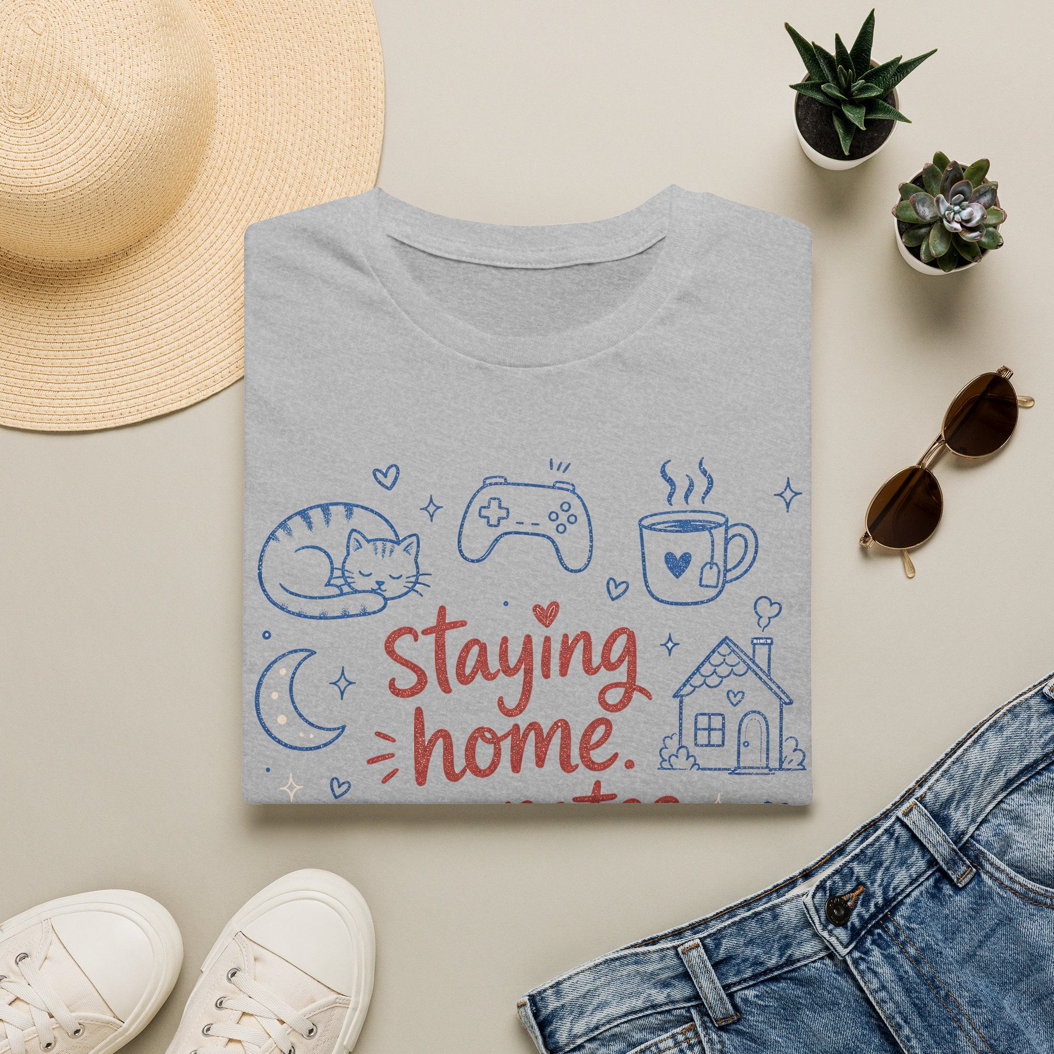 Staying Home No Notes T-SHIRT