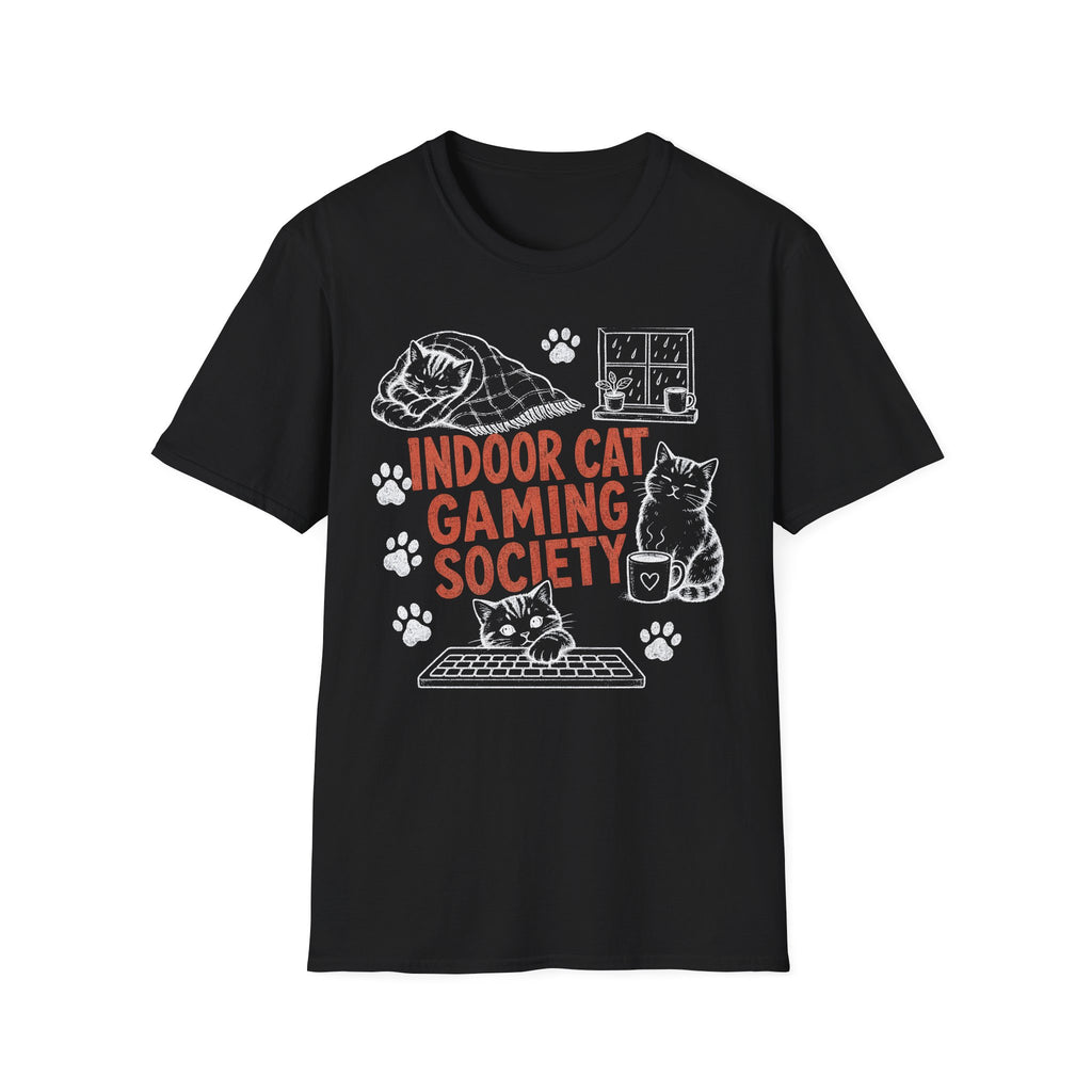 Indoor Cat Gaming Society T-SHIRT