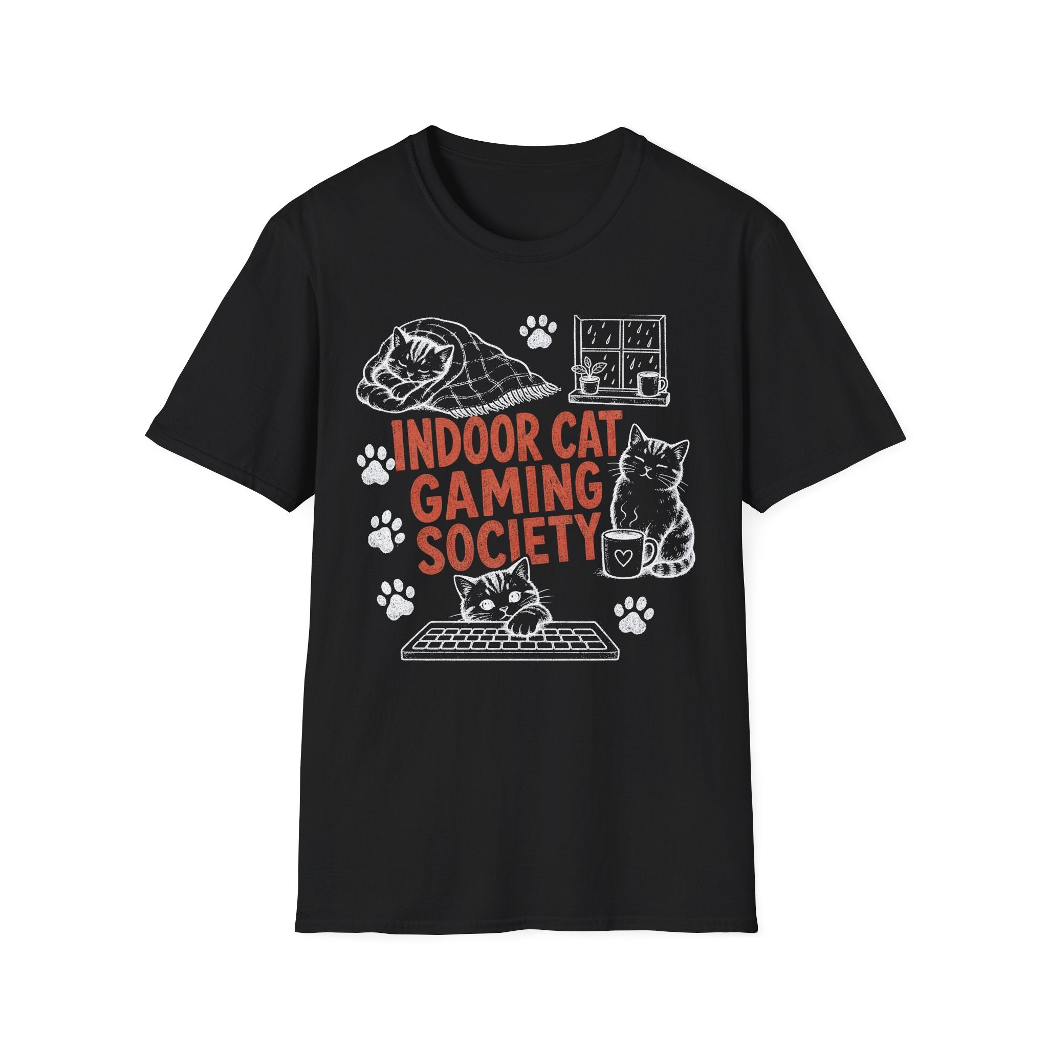 Indoor Cat Gaming Society T-SHIRT