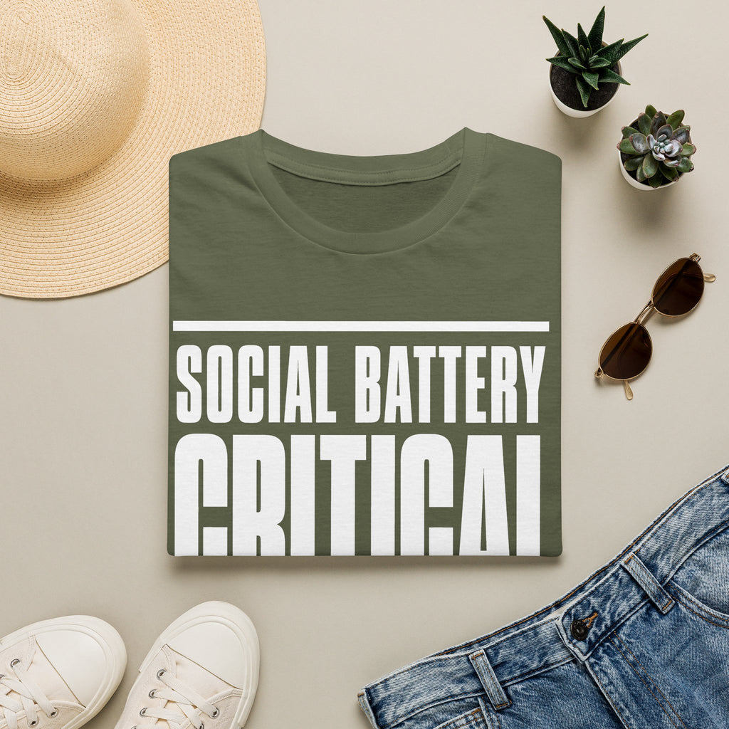 Social Battery Critical - Do Not Perform Side Quests T-shirt